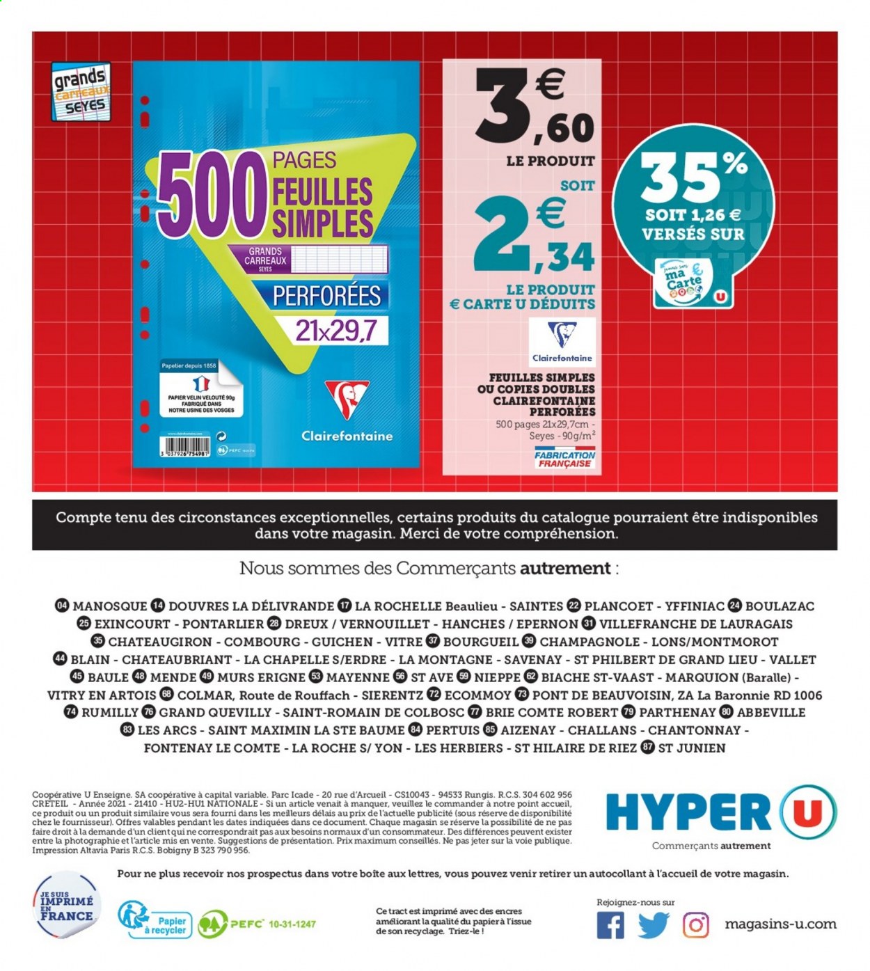 Catalogue HYPER U - 13/07/2021 - 31/07/2021. Page 56