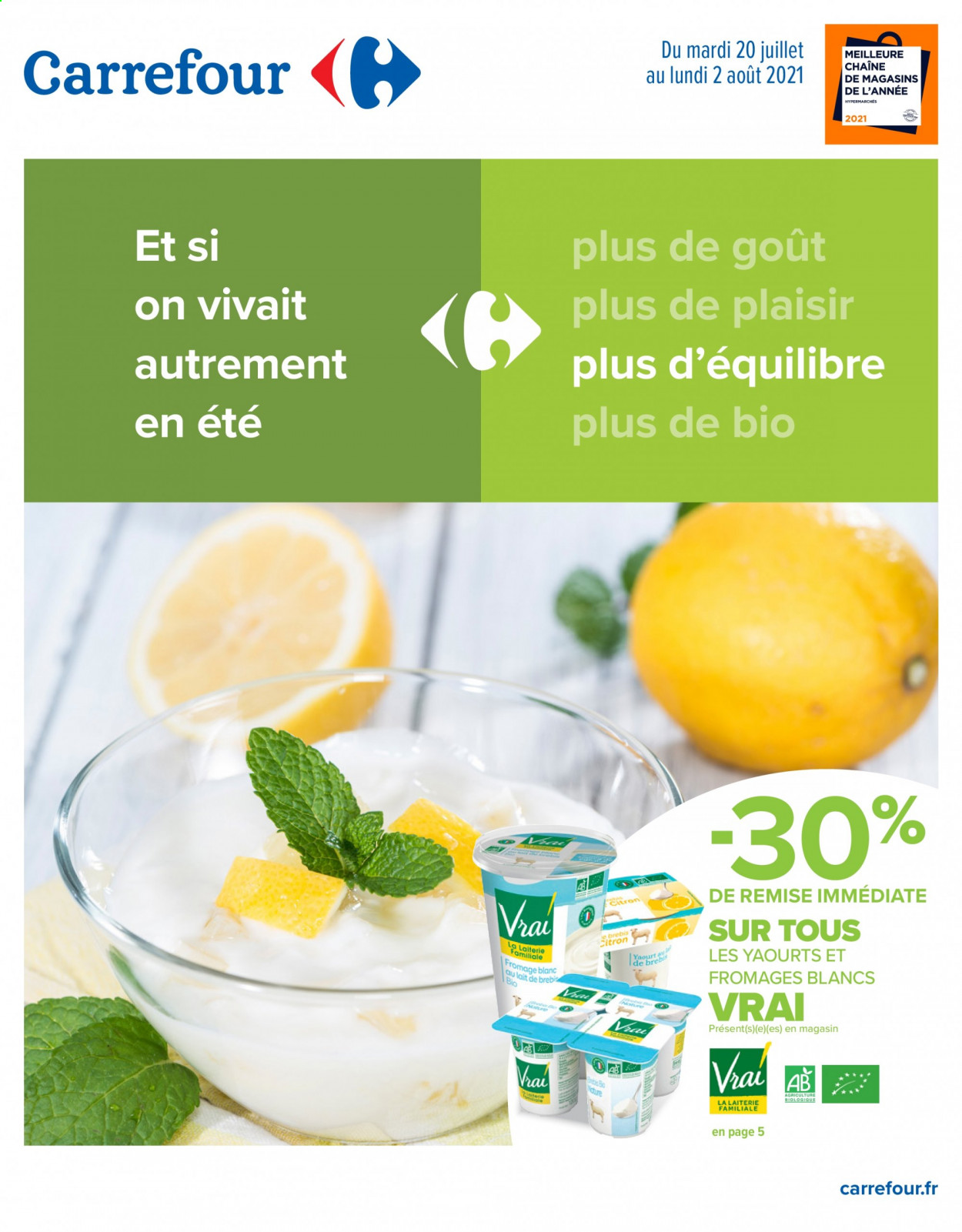 Catalogue Carrefour Hypermarchés - 20/07/2021 - 02/08/2021. Page 1