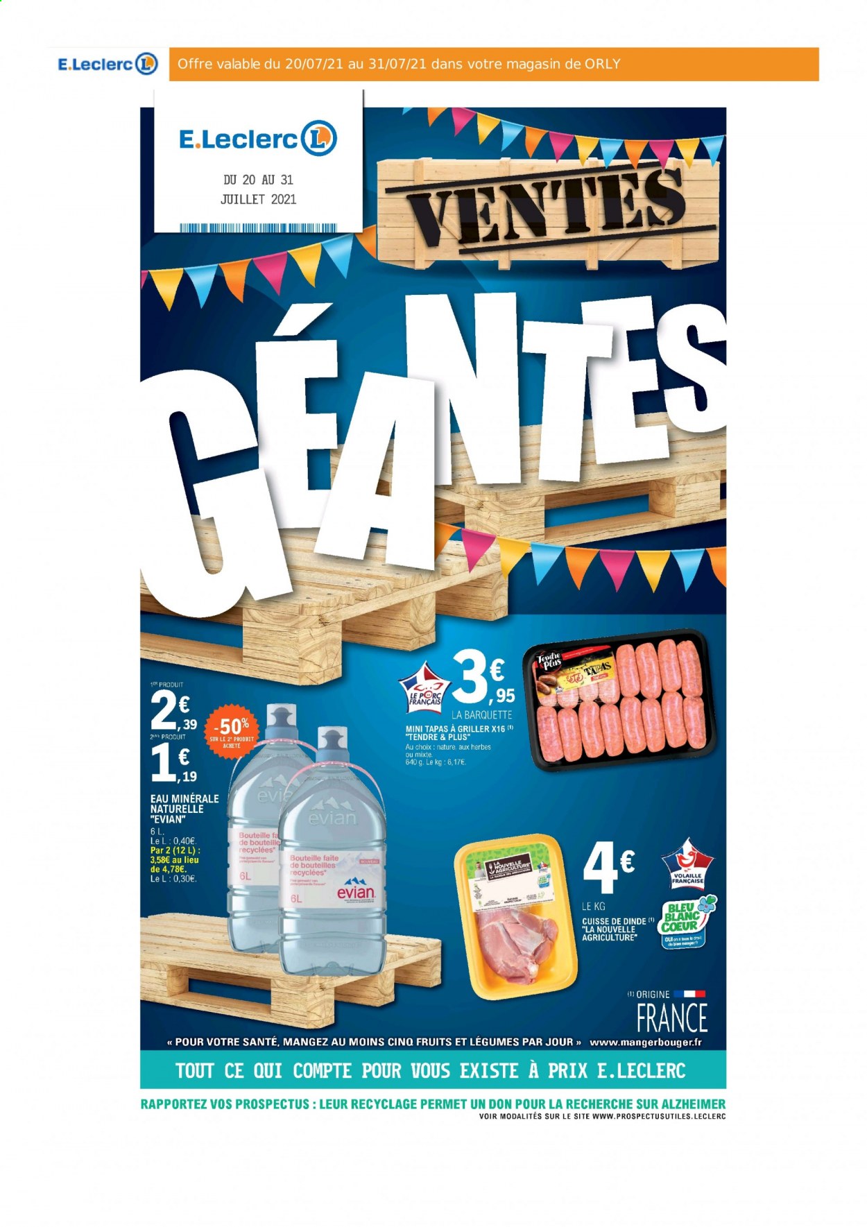 Catalogue E.Leclerc - 20/07/2021 - 31/07/2021. Page 1
