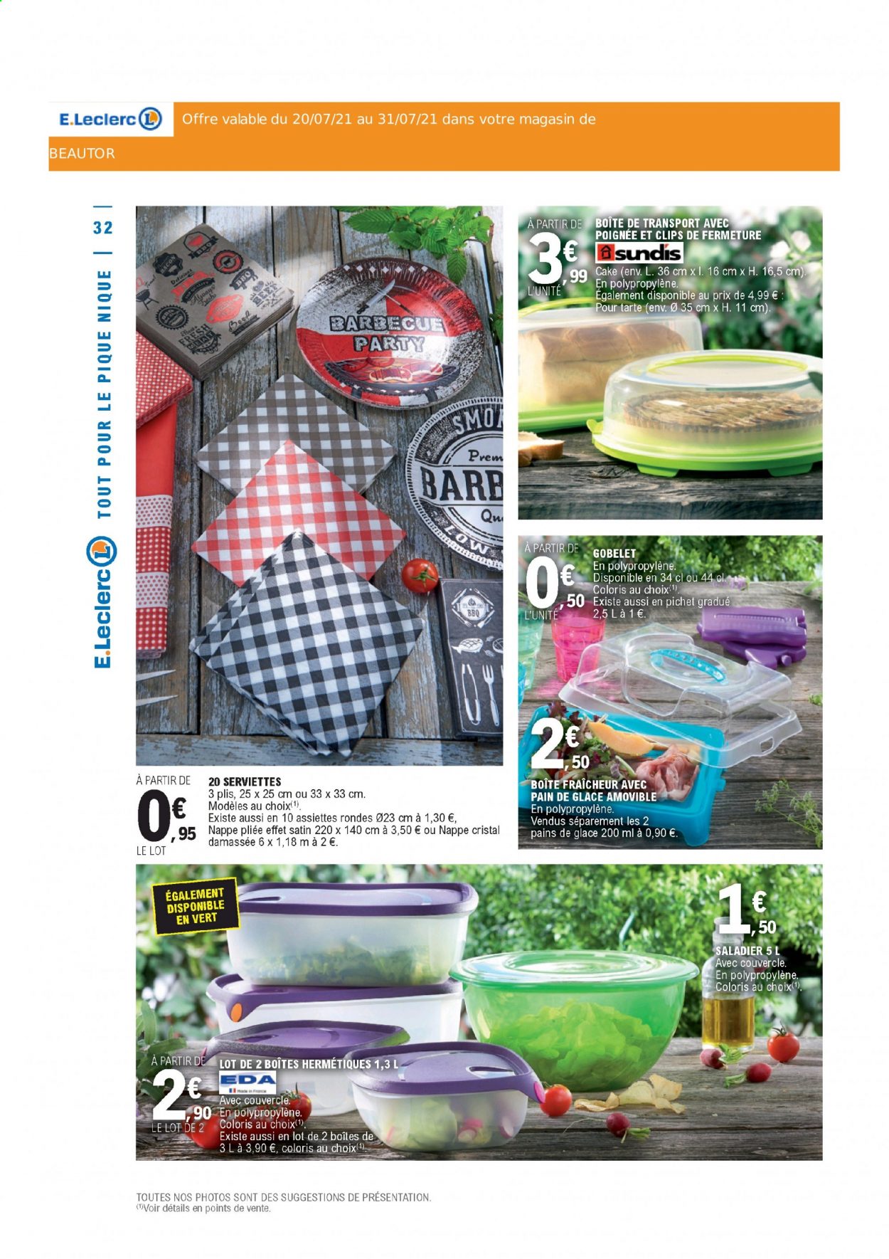 Catalogue E.Leclerc - 20/07/2021 - 31/07/2021. Page 32