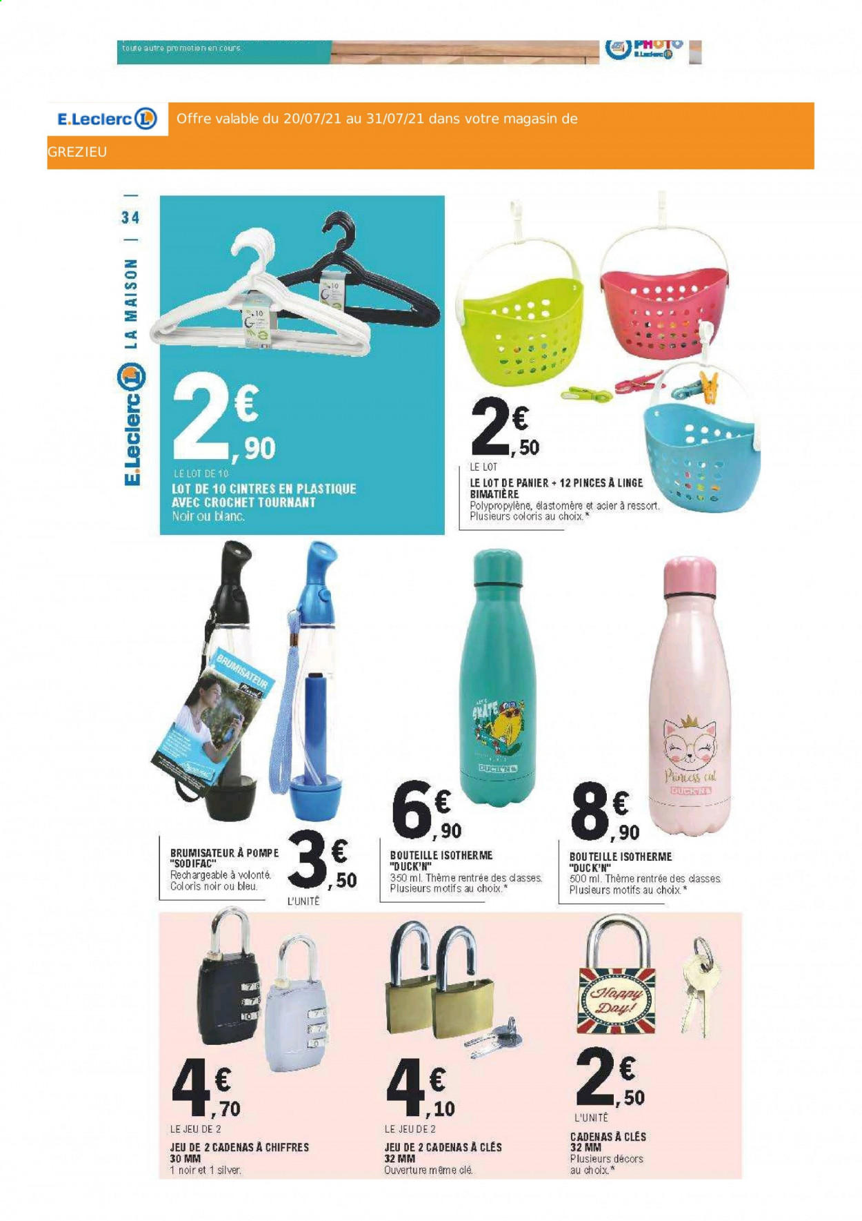 Catalogue E.Leclerc - 20/07/2021 - 31/07/2021. Page 34