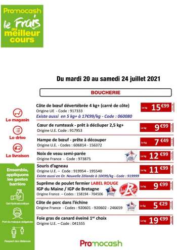 Catalogue Promocash - 20.07.2021 - 24.07.2021.
