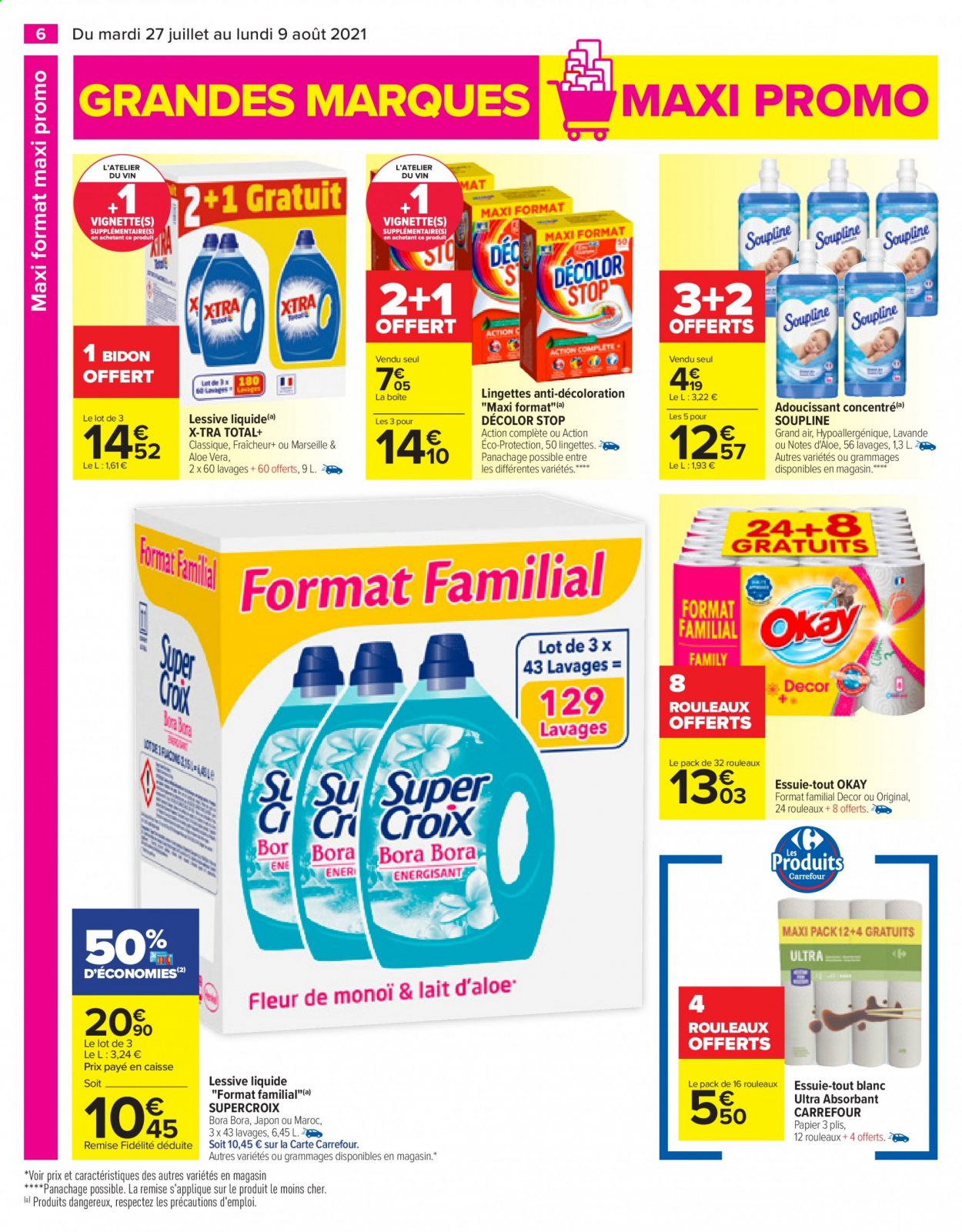 Catalogue Carrefour Hypermarchés - 27/07/2021 - 09/08/2021. Page 6