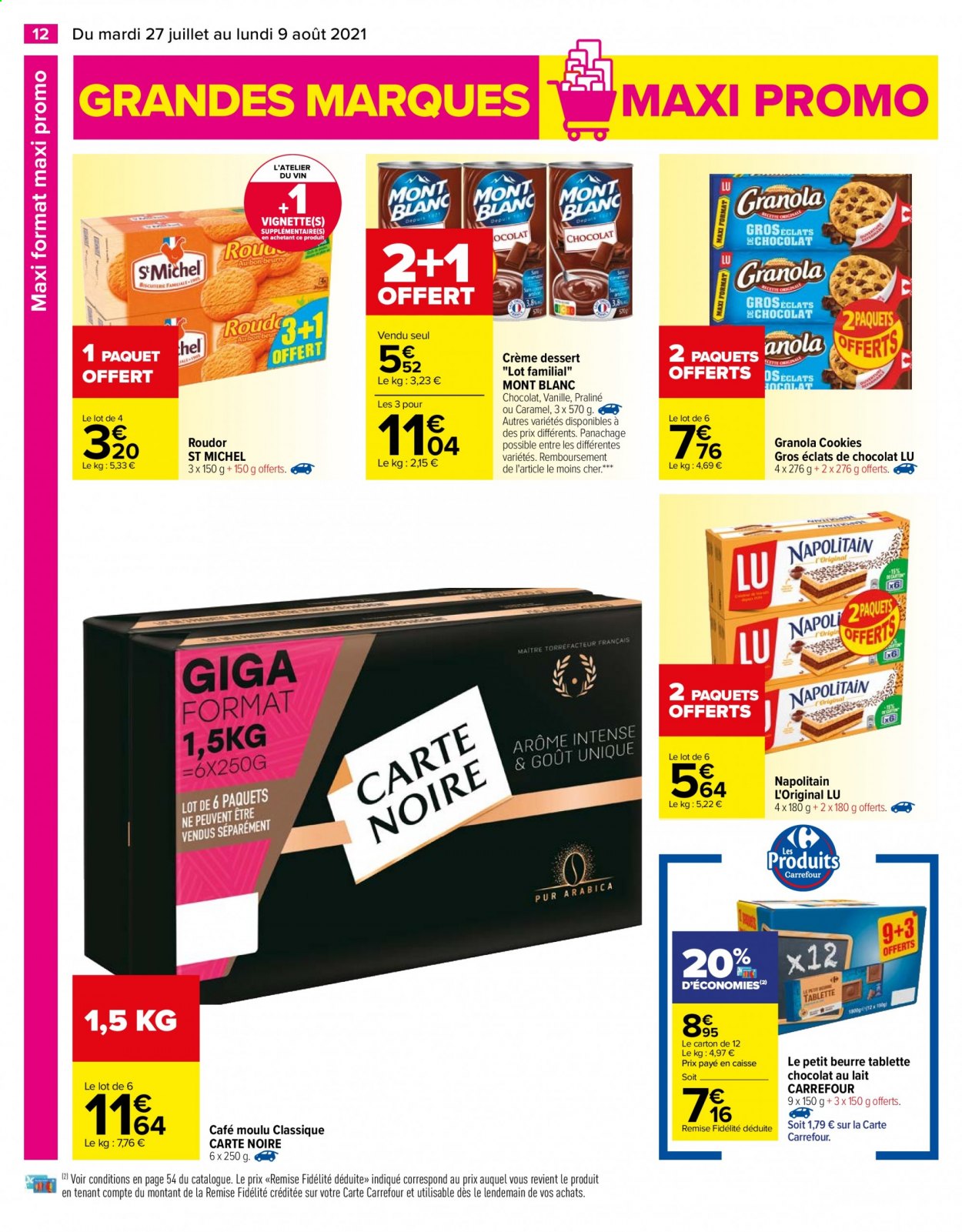 Catalogue Carrefour Hypermarchés - 27/07/2021 - 09/08/2021. Page 12