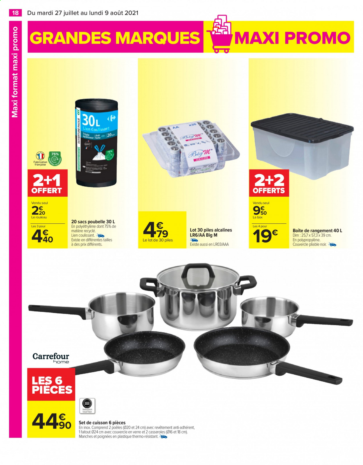 Catalogue Carrefour Hypermarchés - 27/07/2021 - 09/08/2021. Page 18