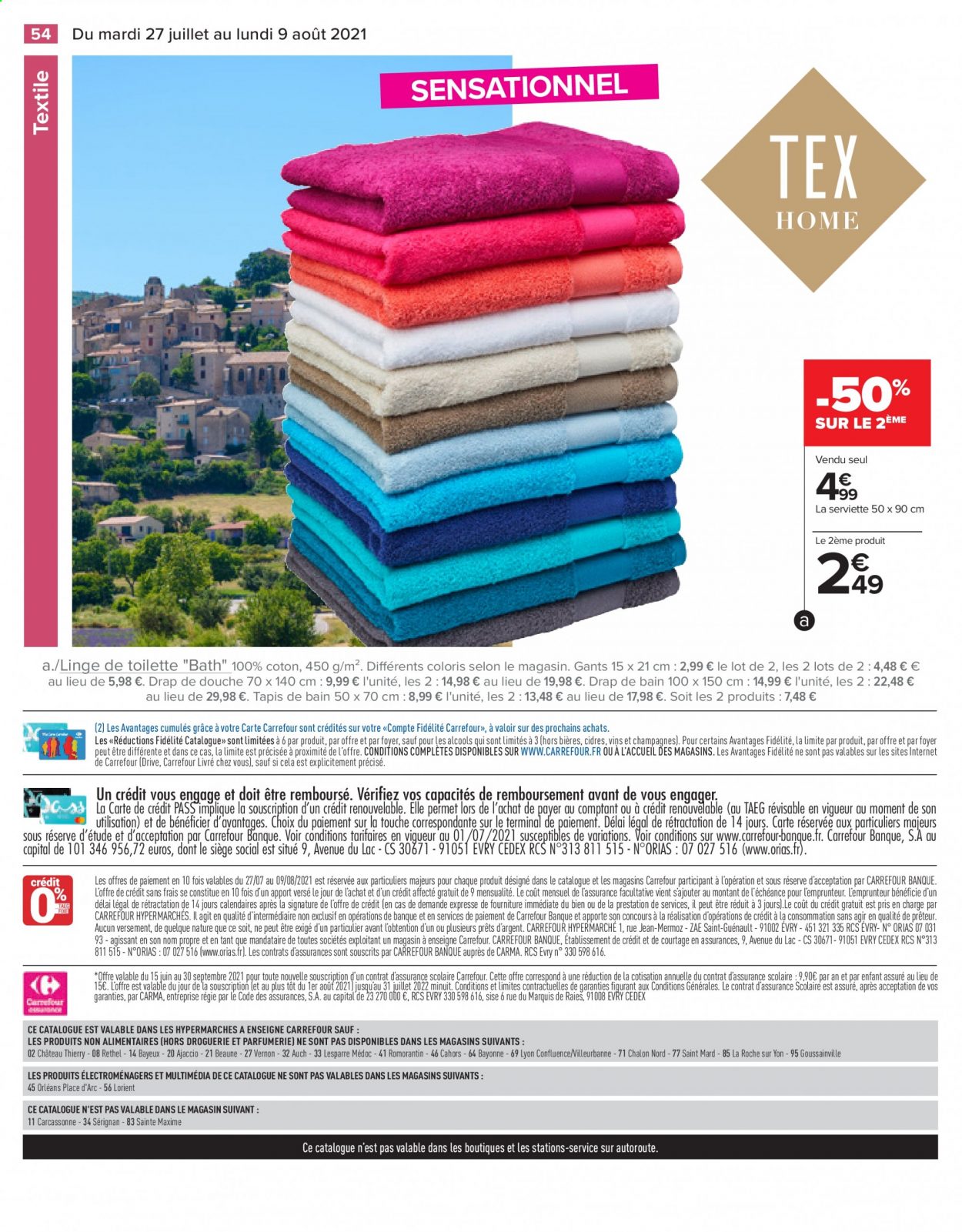 Catalogue Carrefour Hypermarchés - 27/07/2021 - 09/08/2021. Page 55