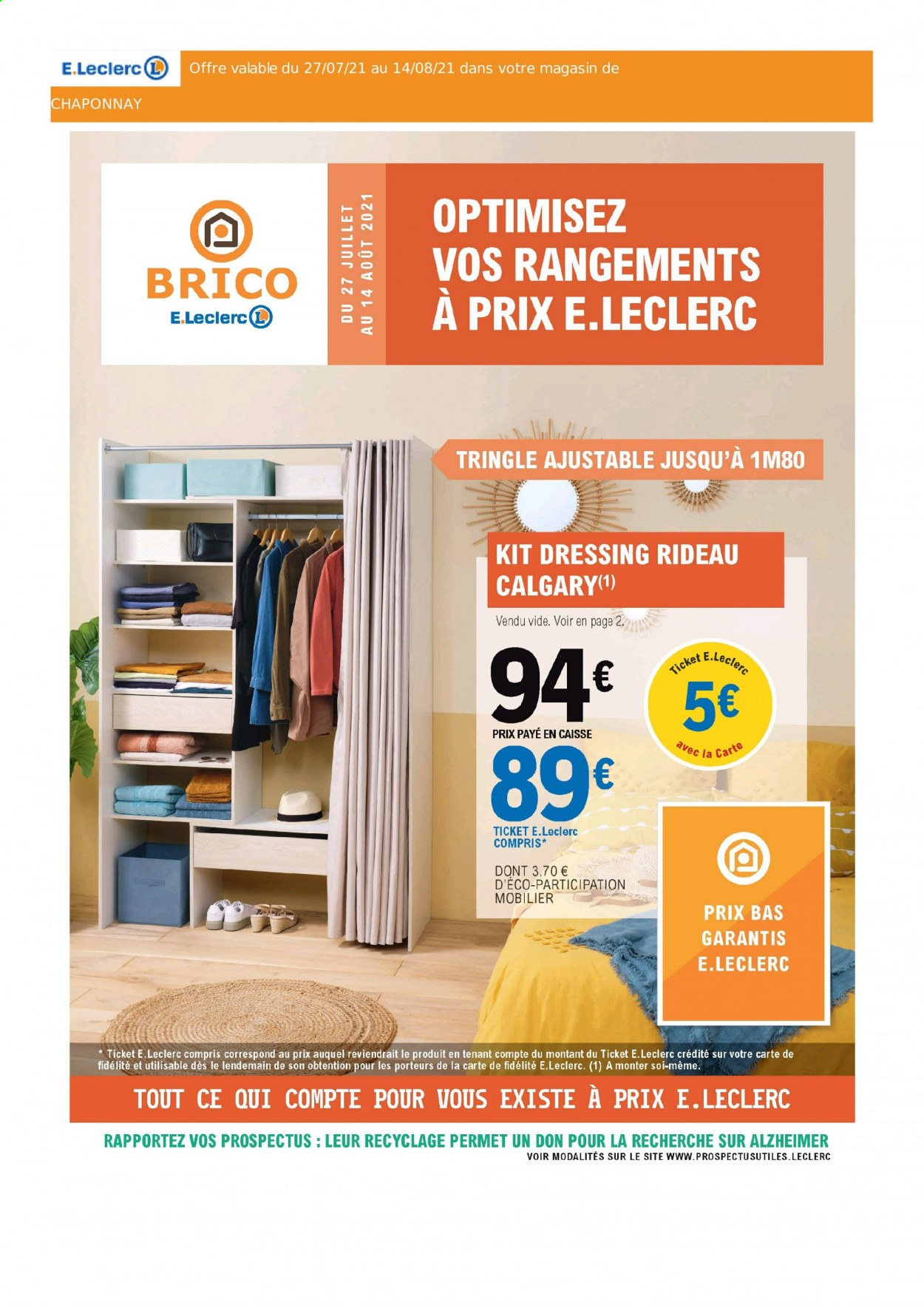 Catalogue E.Leclerc - 27/07/2021 - 14/08/2021. Page 1