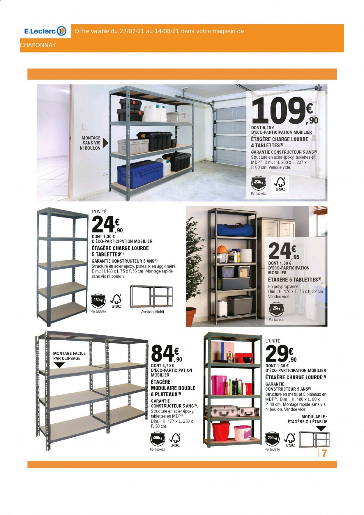 Catalogue E.Leclerc - 27/07/2021 - 14/08/2021. Page 7