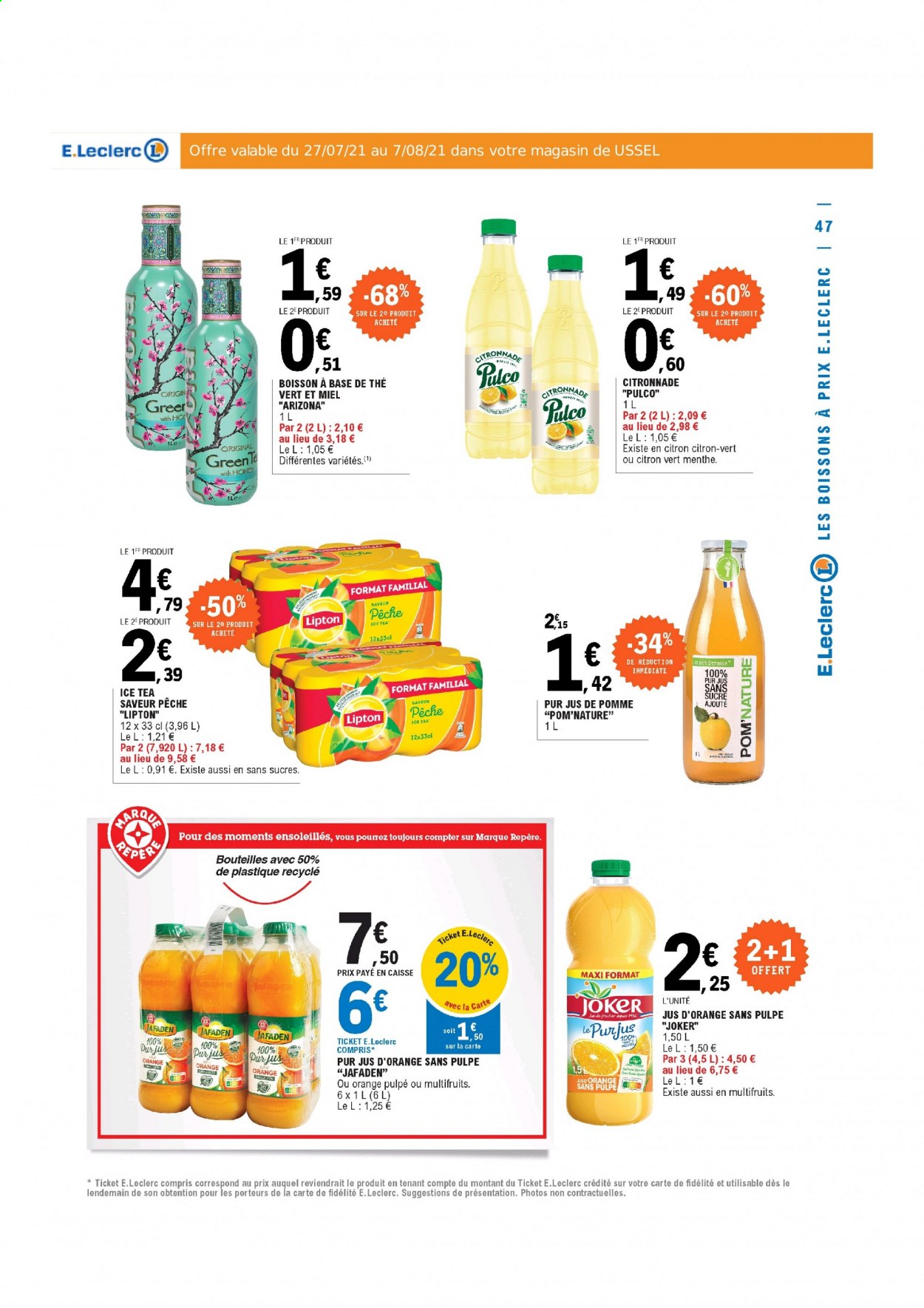 Catalogue E.Leclerc - 27/07/2021 - 07/08/2021. Page 47