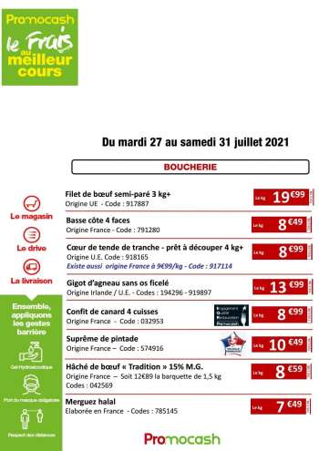 Catalogue Promocash - 27.07.2021 - 31.07.2021.