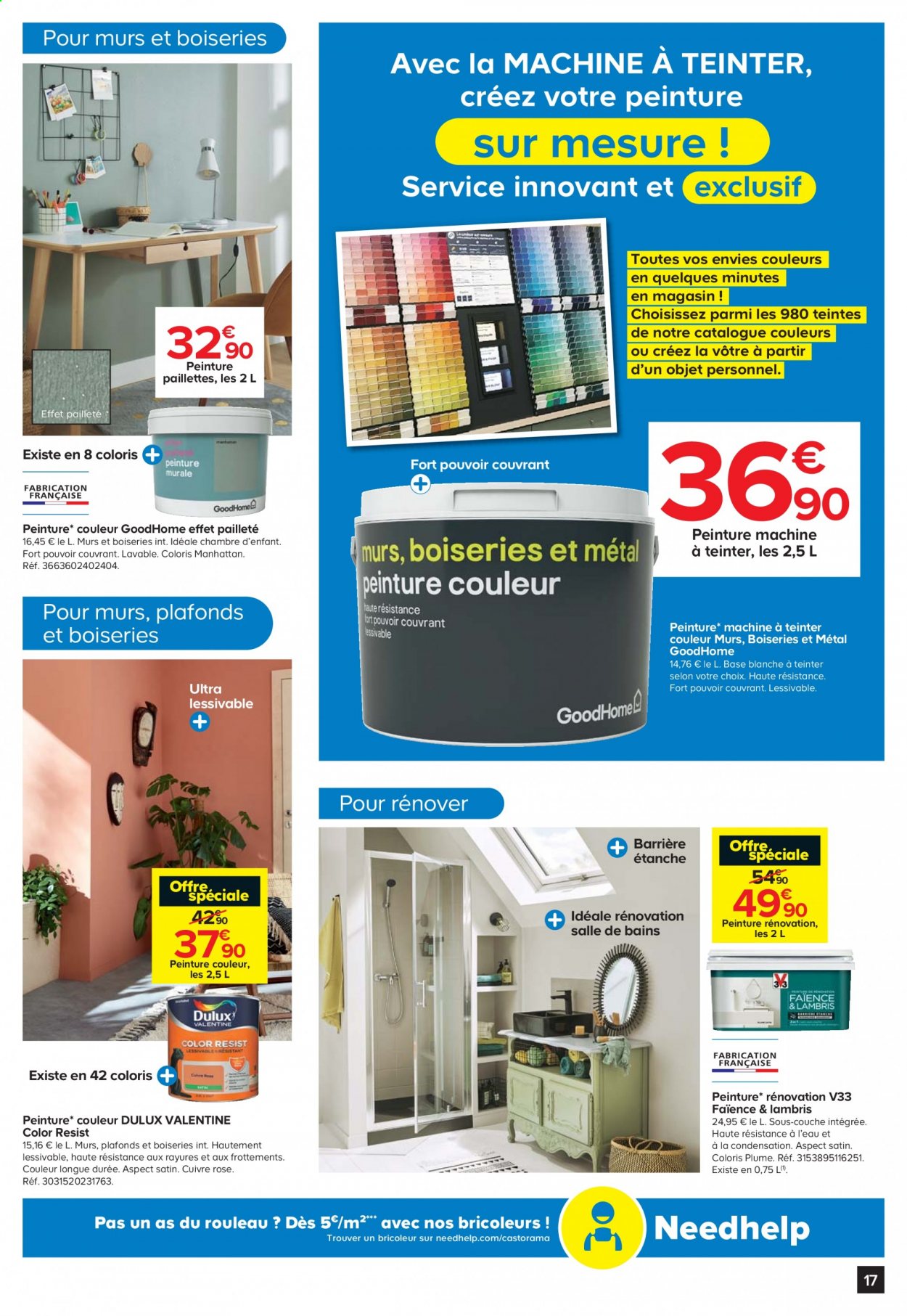 thumbnail - Catalogue Castorama - 28/07/2021 - 09/08/2021 - Produits soldés - Dulux. Page 17.