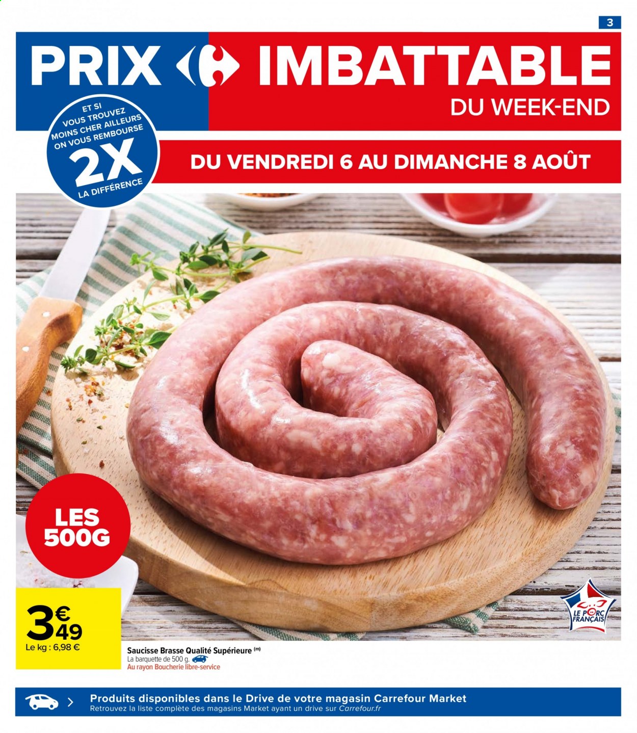 Catalogue Carrefour Market - 03/08/2021 - 08/08/2021. Page 3