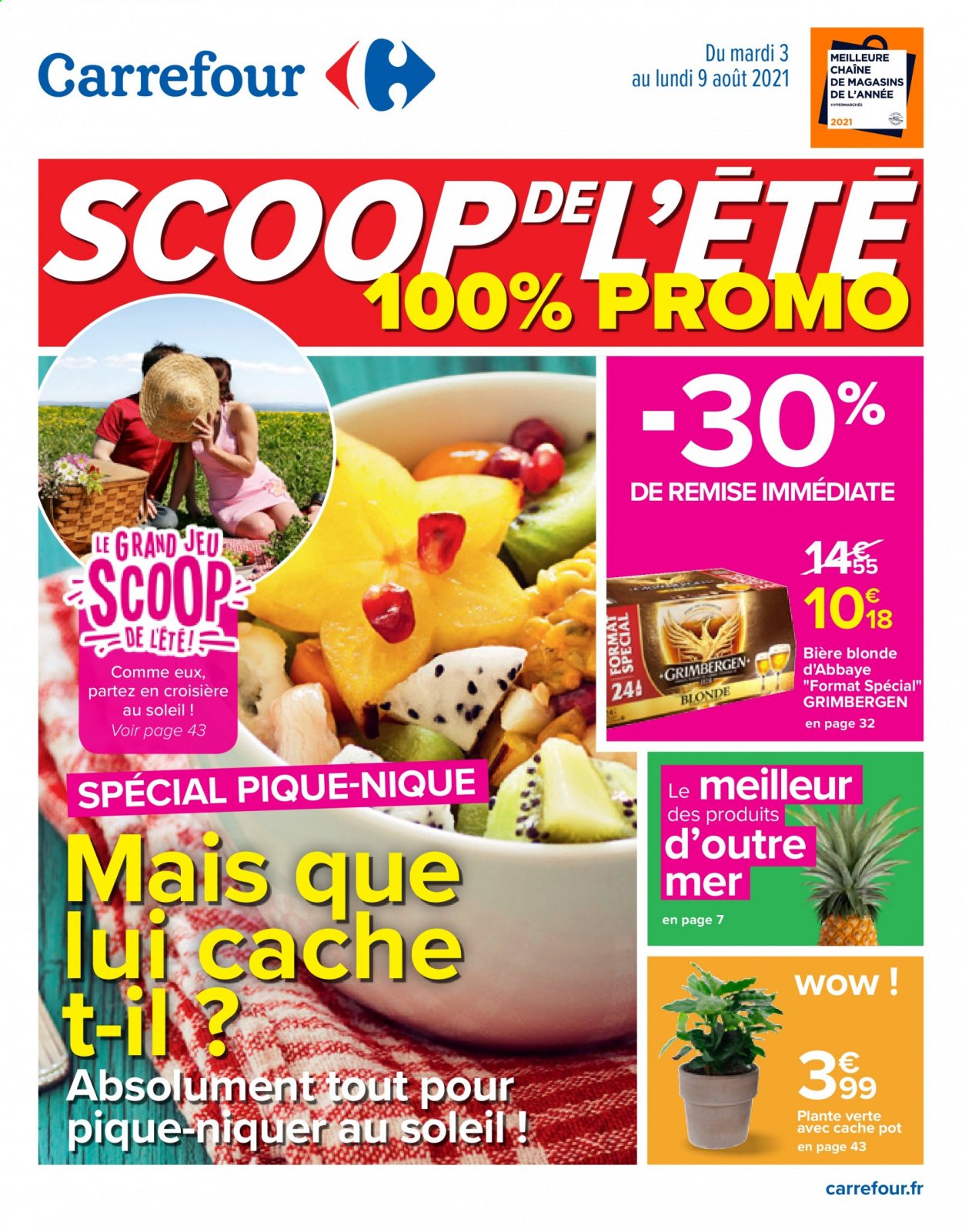 Catalogue Carrefour Hypermarchés - 03/08/2021 - 09/08/2021. Page 1