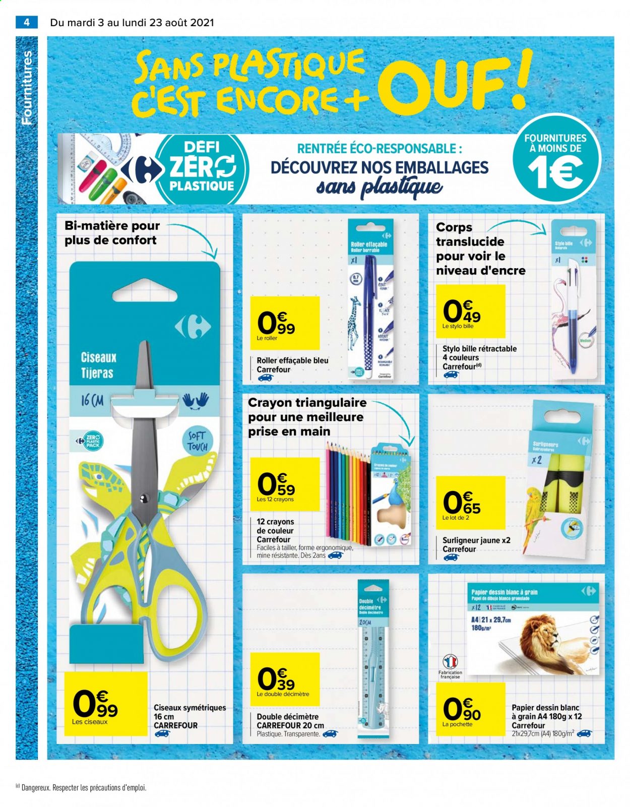 Catalogue Carrefour Hypermarchés - 03/08/2021 - 23/08/2021. Page 4