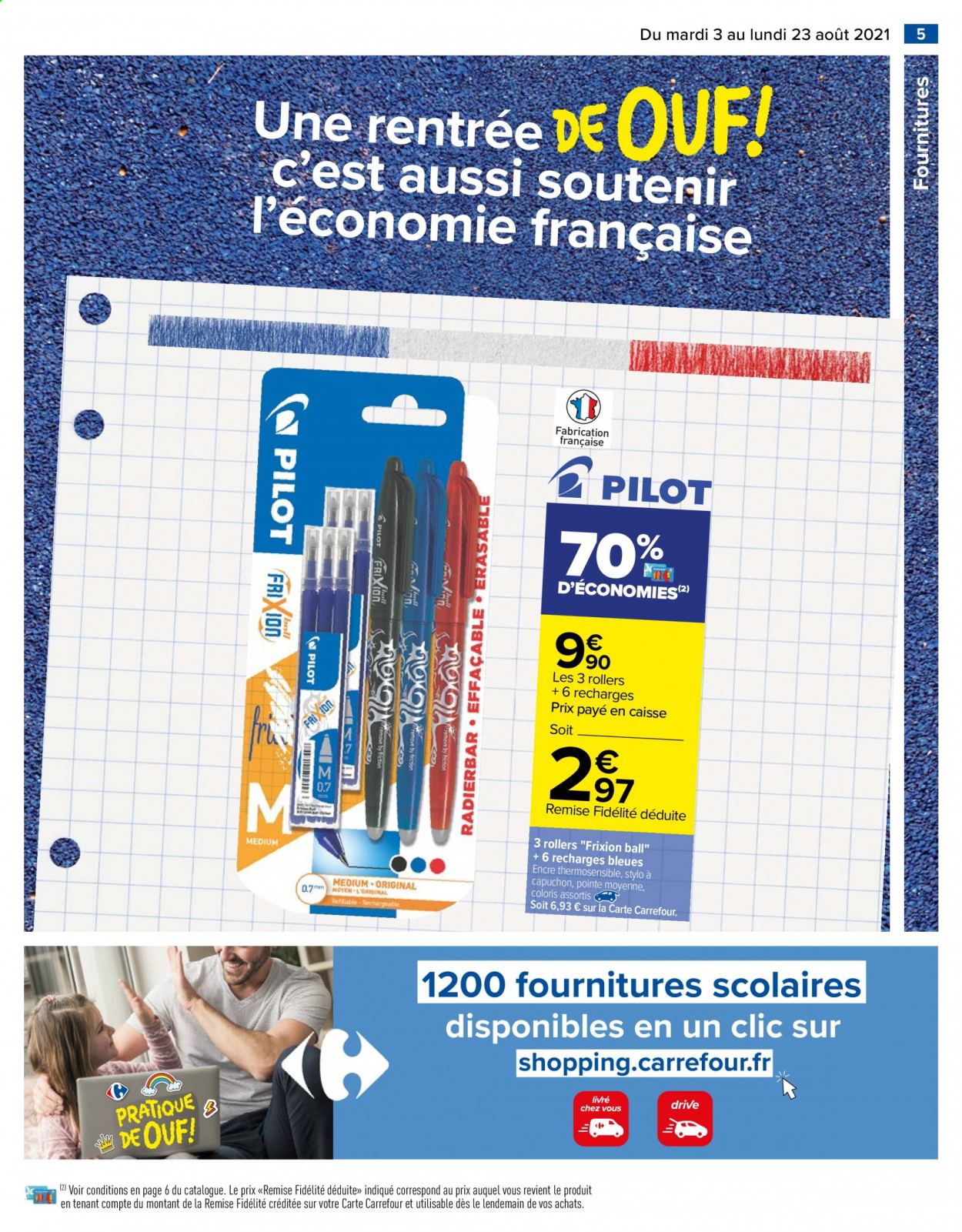 Catalogue Carrefour Hypermarchés - 03/08/2021 - 23/08/2021. Page 5