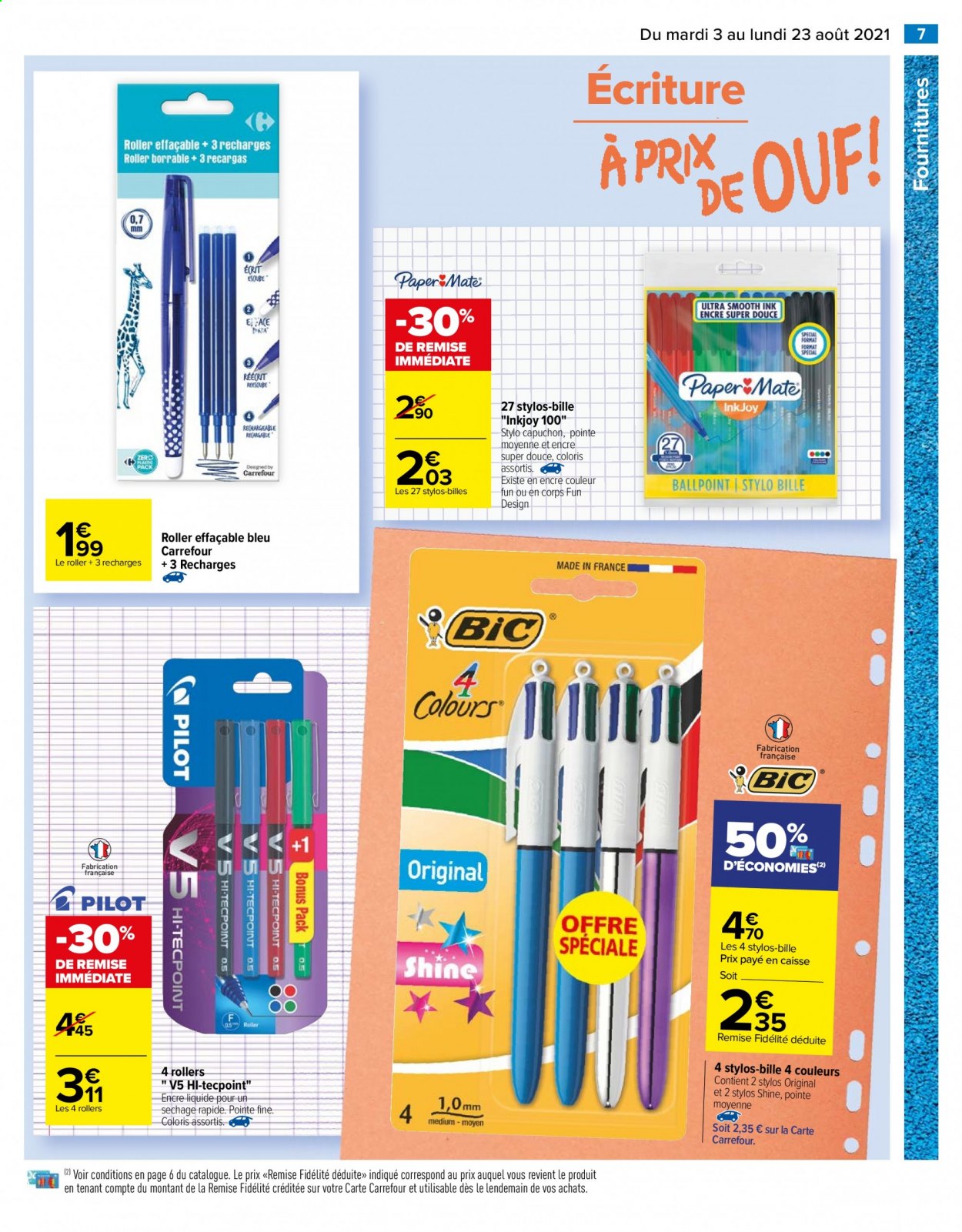 Catalogue Carrefour Hypermarchés - 03/08/2021 - 23/08/2021. Page 7