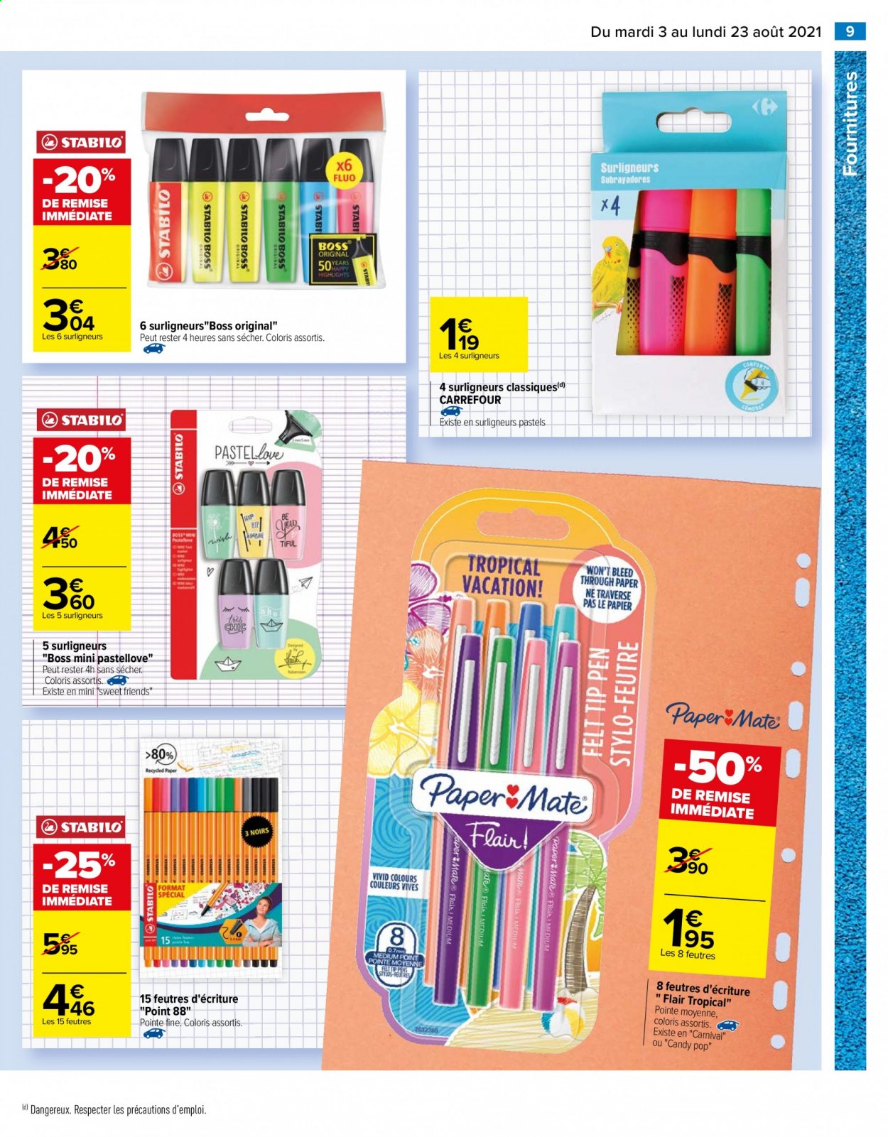 Catalogue Carrefour Hypermarchés - 03/08/2021 - 23/08/2021. Page 9
