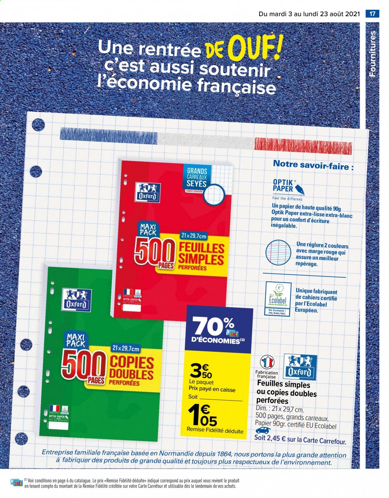 Catalogue Carrefour Hypermarchés - 03/08/2021 - 23/08/2021. Page 17