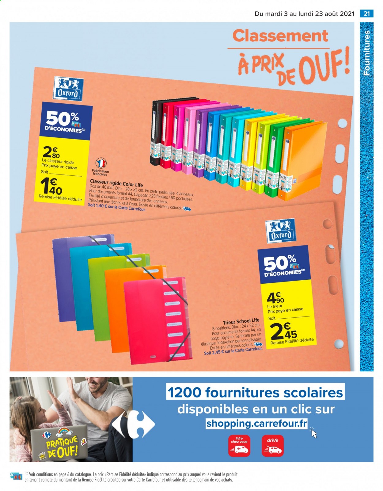 Catalogue Carrefour Hypermarchés - 03/08/2021 - 23/08/2021. Page 21
