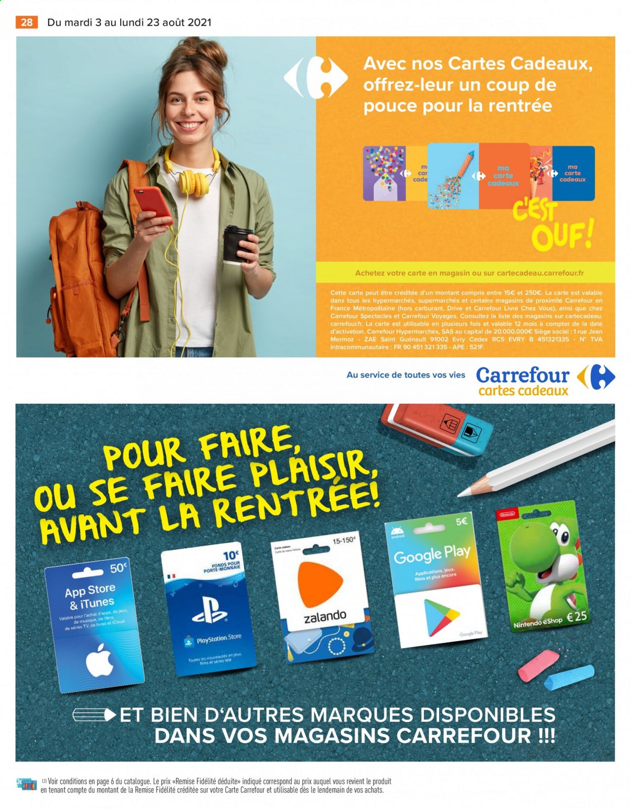Catalogue Carrefour Hypermarchés - 03/08/2021 - 23/08/2021. Page 28
