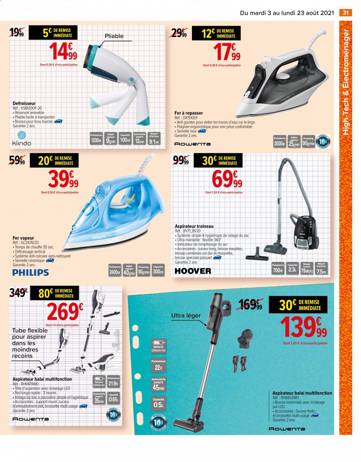 Catalogue Carrefour Hypermarchés - 03/08/2021 - 23/08/2021. Page 31