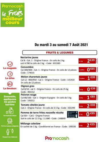 Catalogue Promocash - 03.08.2021 - 07.08.2021.