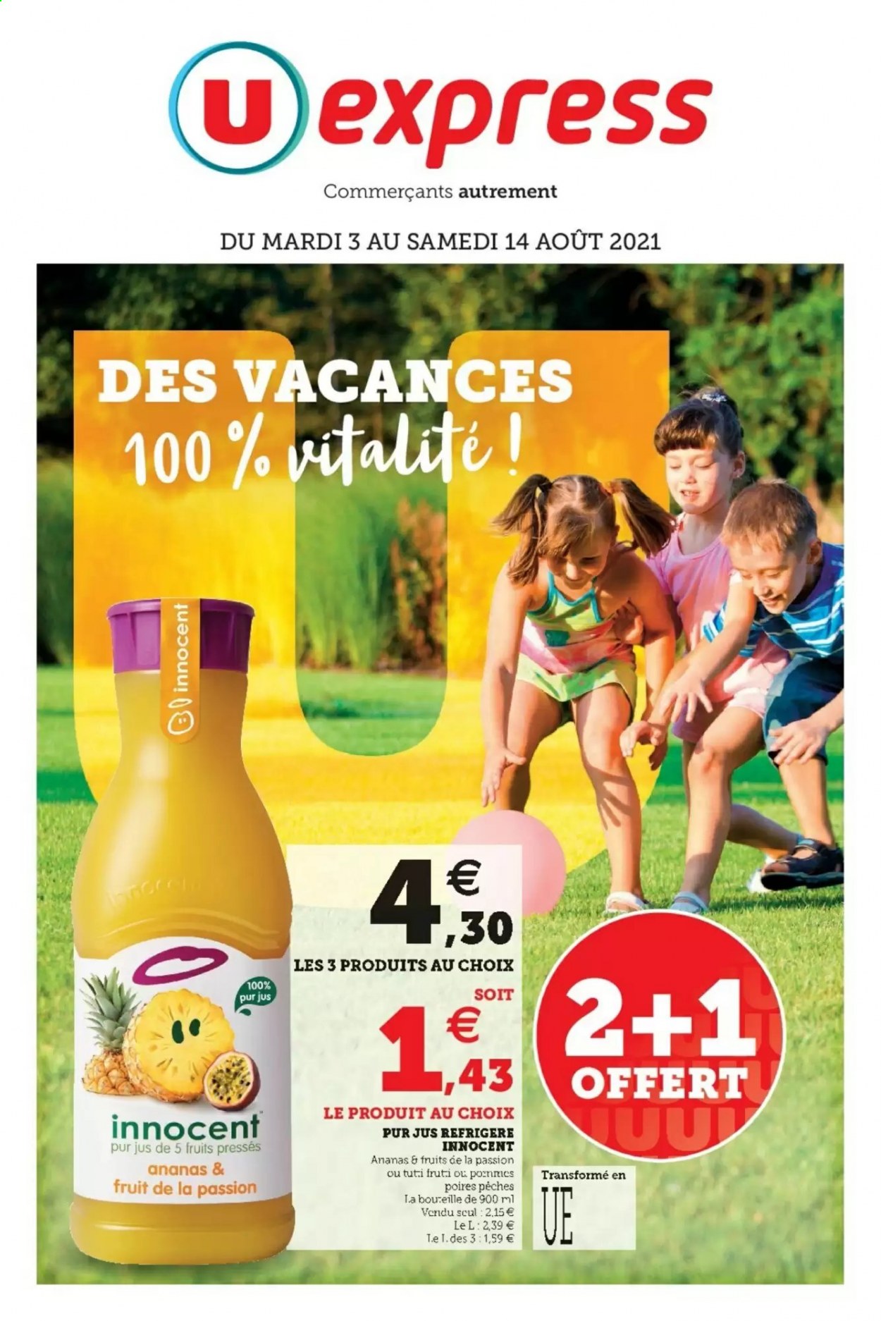 Catalogue U express - 03/08/2021 - 14/08/2021. Page 1