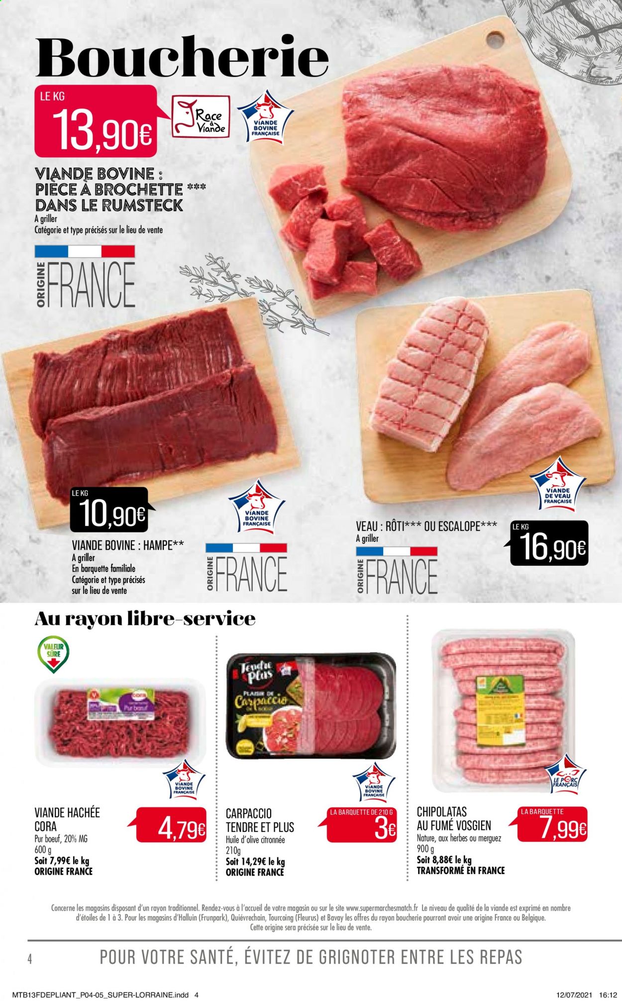 Catalogue Supermarché Match - 03/08/2021 - 08/08/2021. Page 4