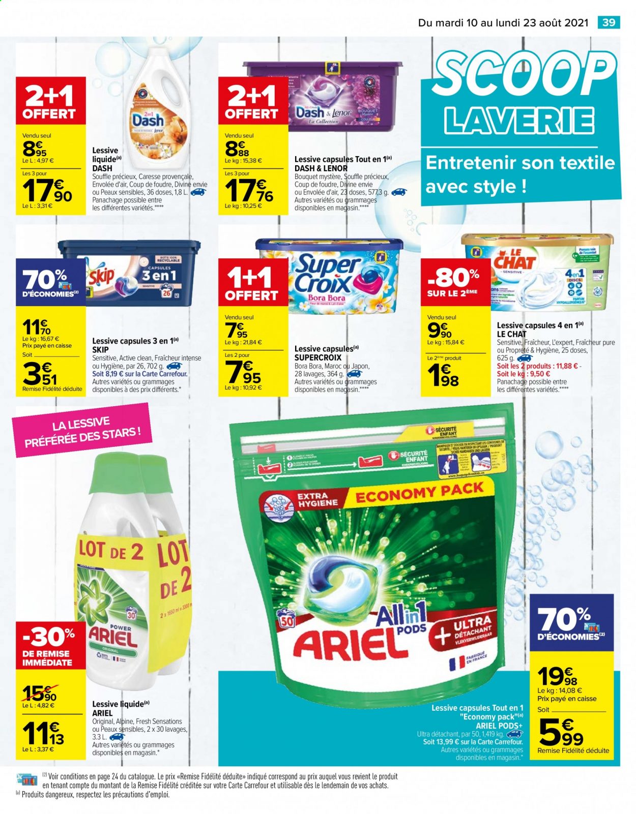 Catalogue Carrefour Hypermarchés - 10/08/2021 - 23/08/2021. Page 39