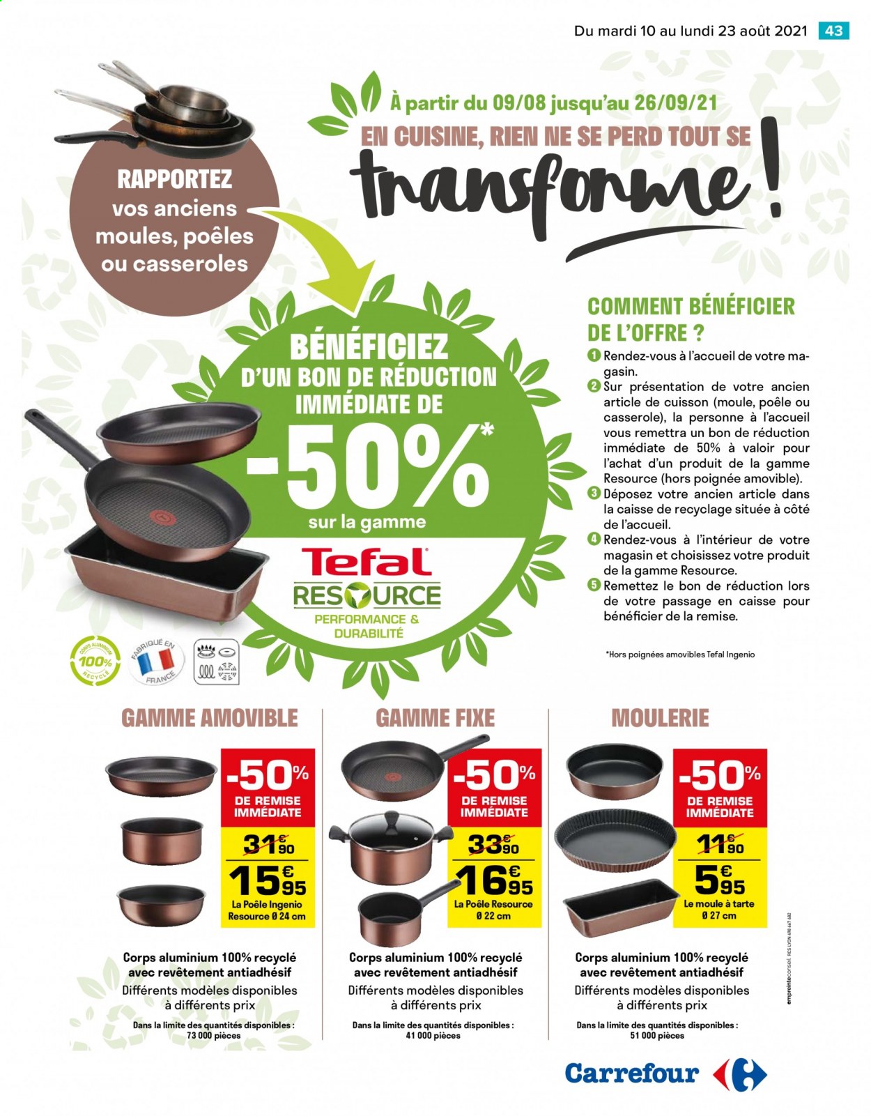 Catalogue Carrefour Hypermarchés - 10/08/2021 - 23/08/2021. Page 43