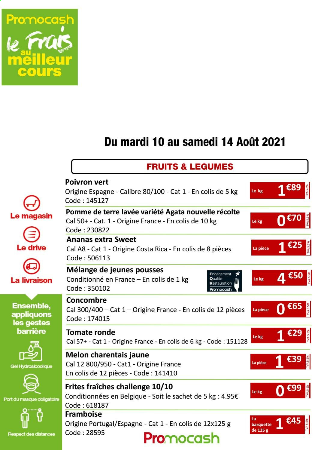 Catalogue Promocash - 10/08/2021 - 14/08/2021. Page 1