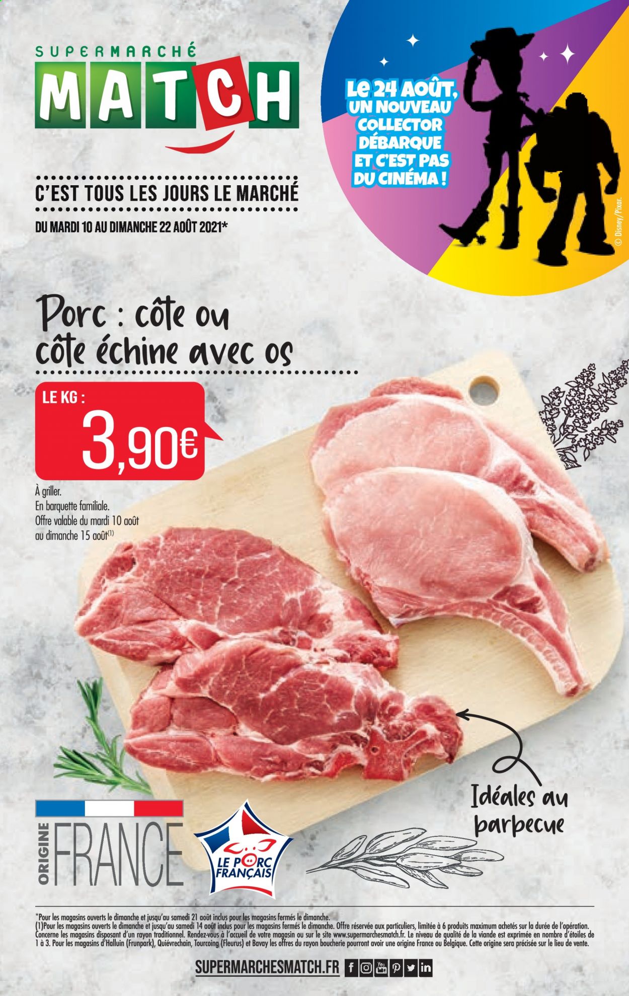 Catalogue Supermarché Match - 10/08/2021 - 22/08/2021. Page 1