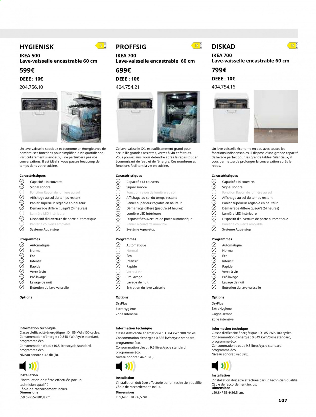 thumbnail - Catalogue IKEA - Produits soldés - verre. Page 107.