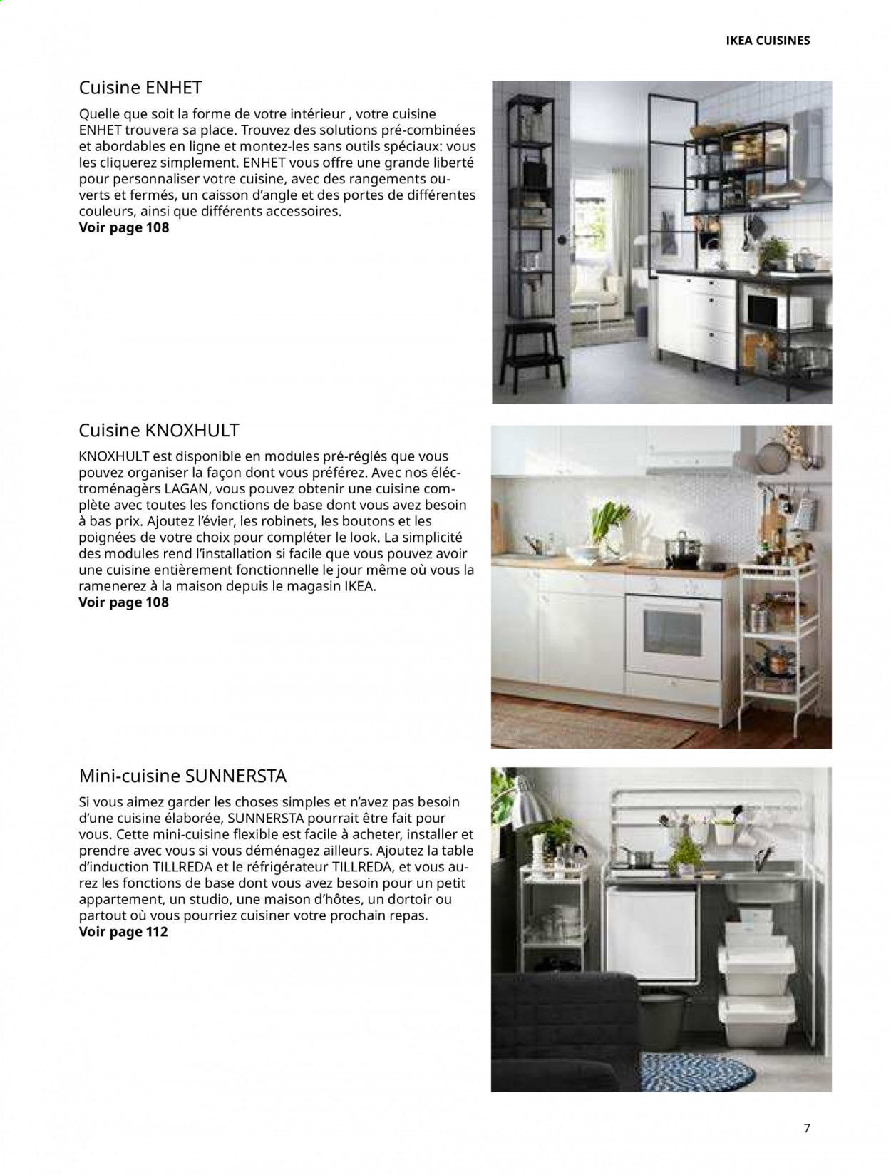 thumbnail - Catalogue IKEA - Produits soldés - table, évier, caisson. Page 7.