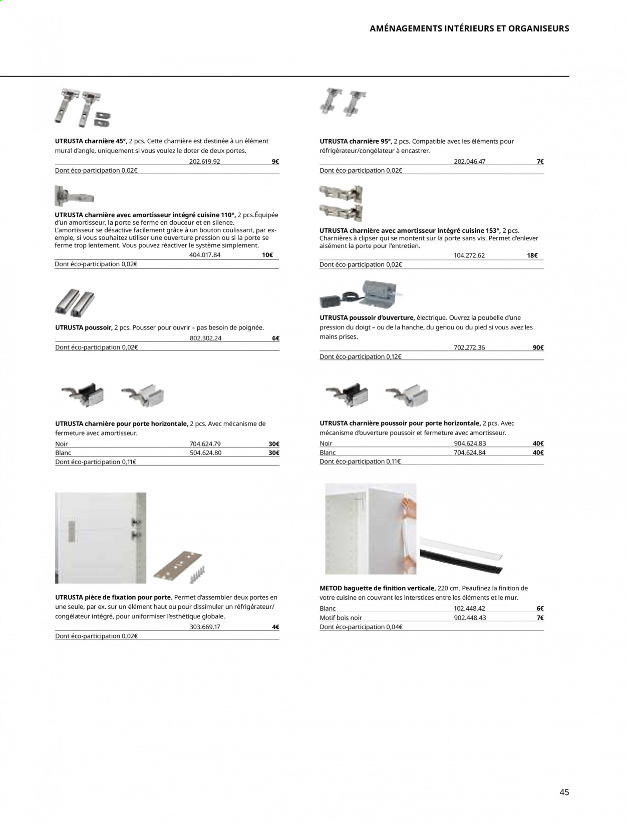 thumbnail - Catalogue IKEA - Produits soldés - élément haut. Page 45.