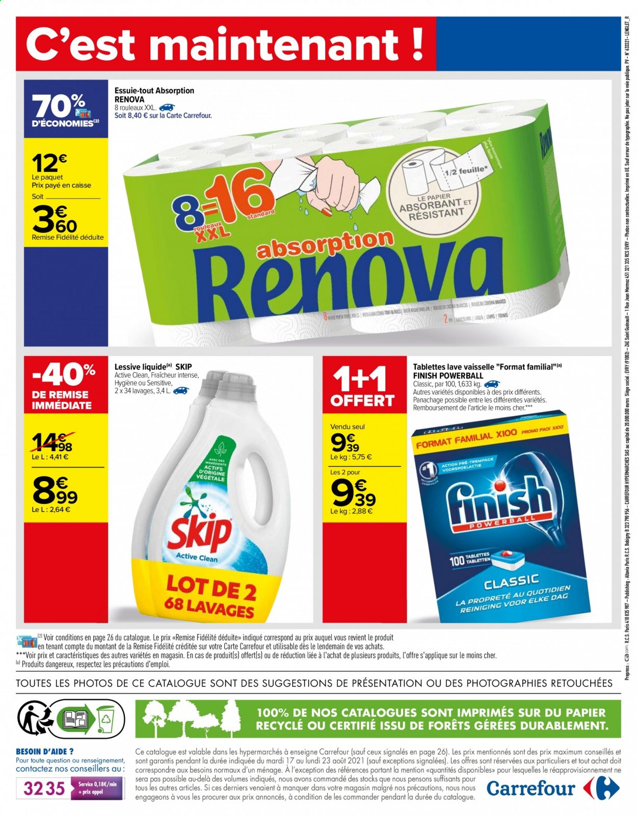 Catalogue Carrefour Hypermarchés - 17/08/2021 - 23/08/2021. Page 43