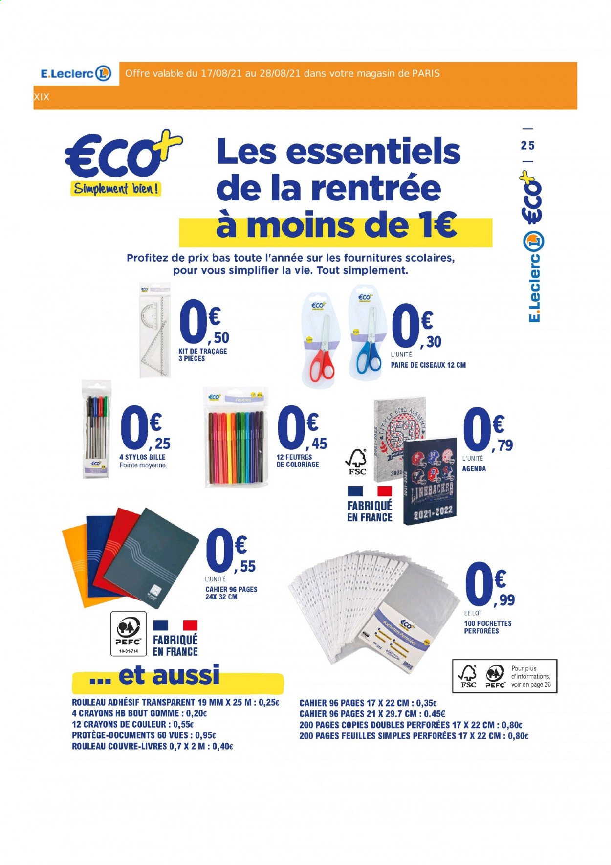 Catalogue E.Leclerc - 17/08/2021 - 28/08/2021. Page 25