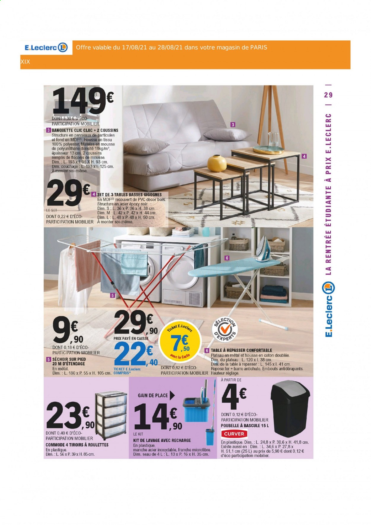 Catalogue E.Leclerc - 17/08/2021 - 28/08/2021. Page 29