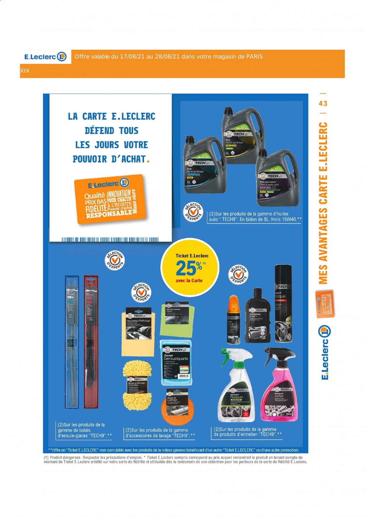 Catalogue E.Leclerc - 17/08/2021 - 28/08/2021. Page 43
