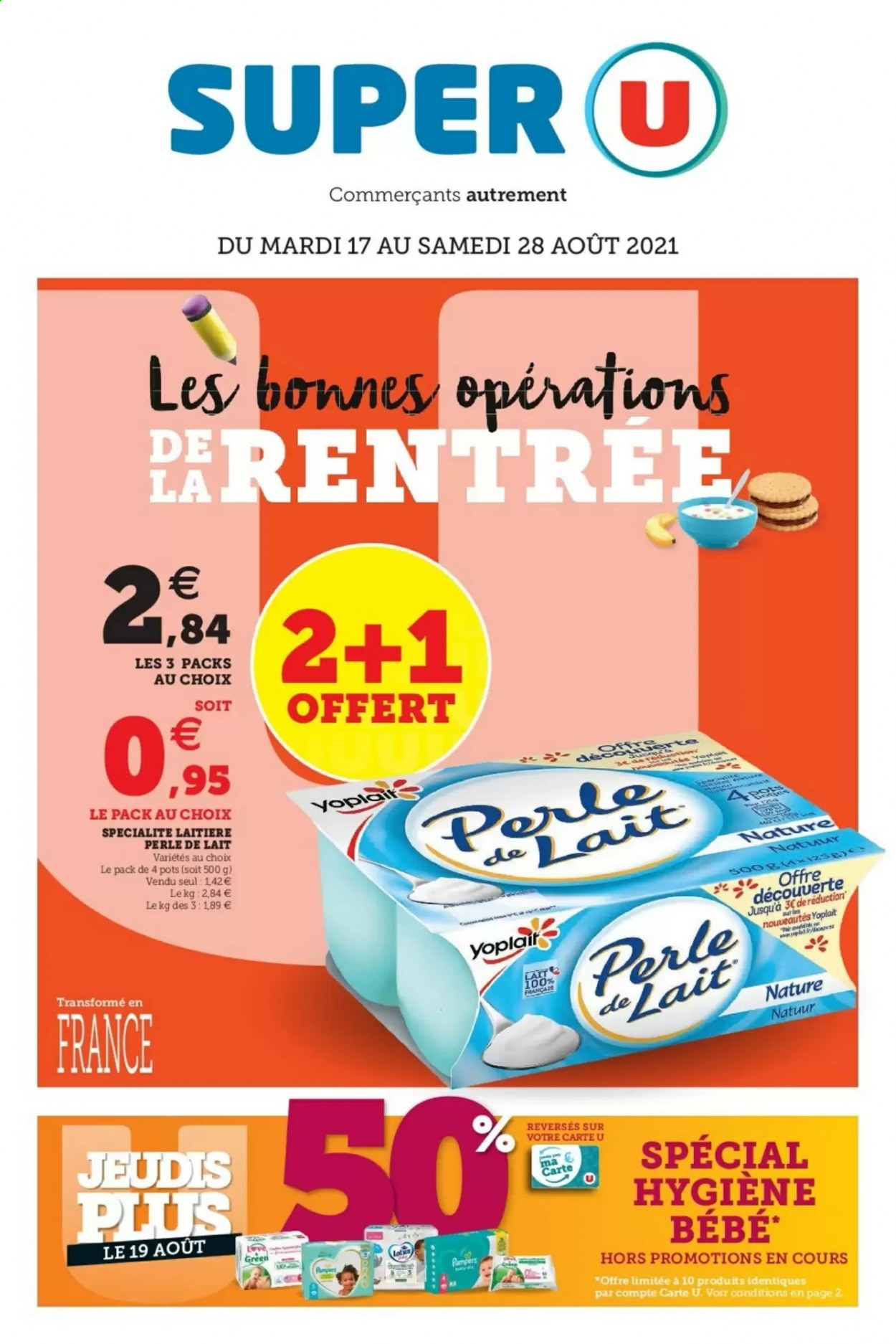Catalogue SUPER U - 17/08/2021 - 28/08/2021. Page 1
