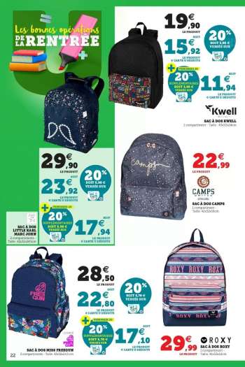sac a dos eastpak super u