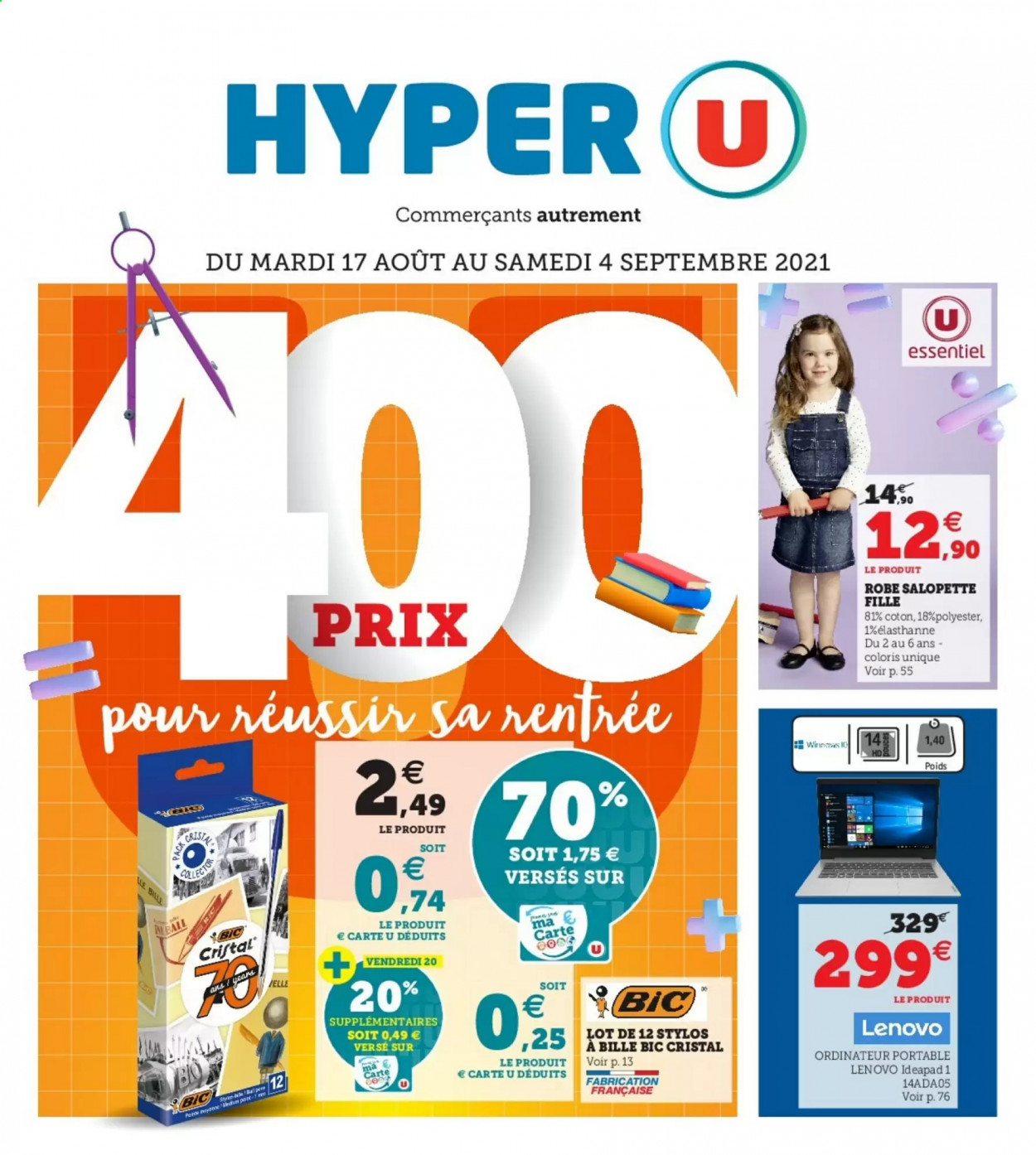 Catalogue HYPER U - 17/08/2021 - 04/09/2021. Page 1