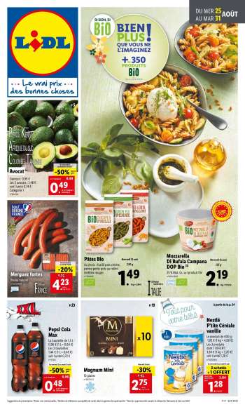 Catalogue Lidl - 25.08.2021 - 31.08.2021.