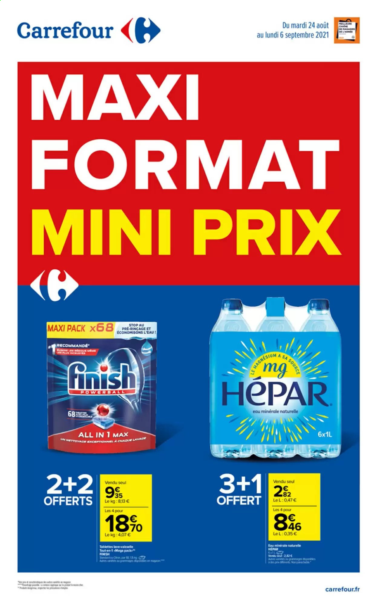 Catalogue Carrefour Hypermarchés - 24/08/2021 - 06/09/2021. Page 1
