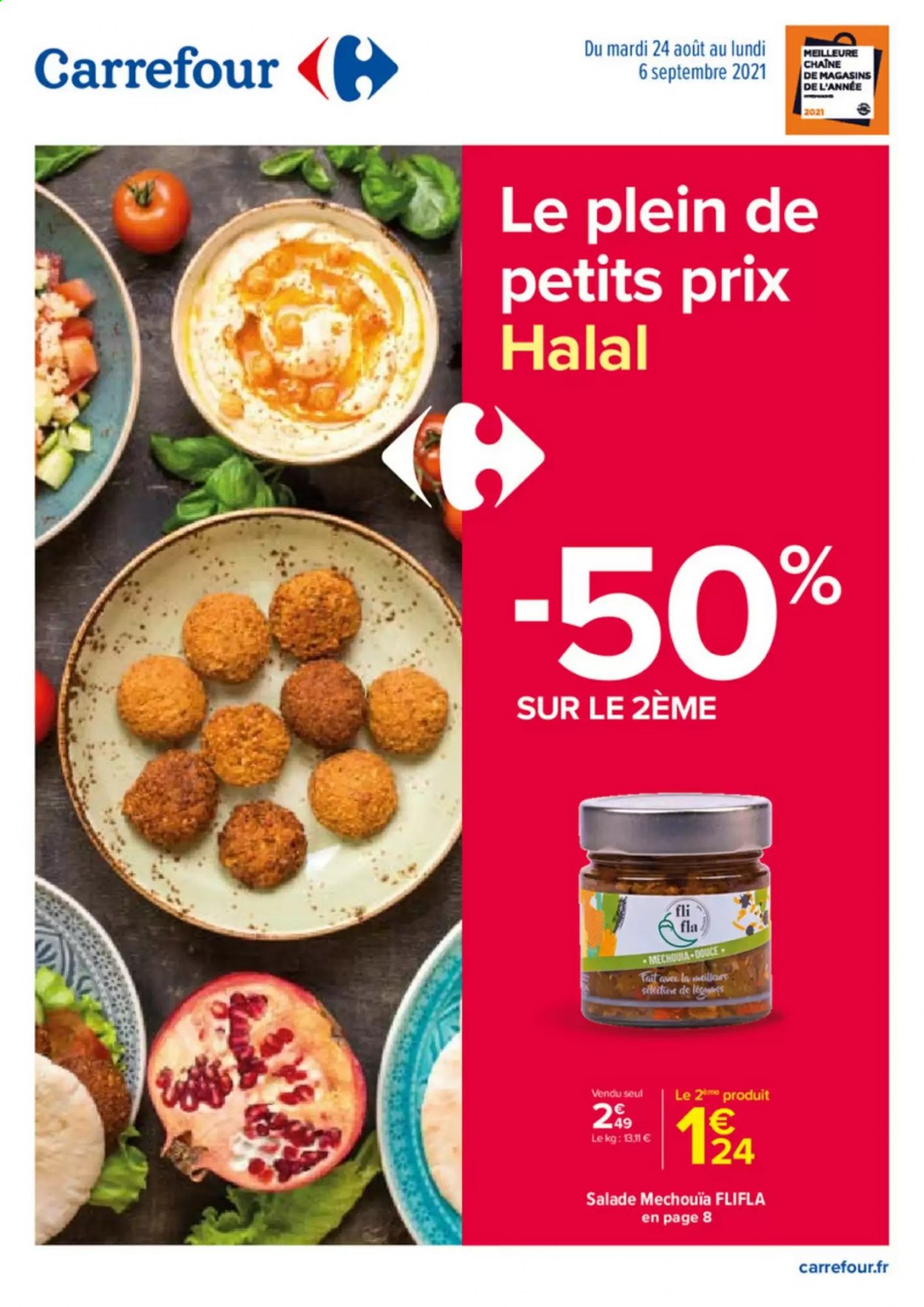 thumbnail - Catalogue Carrefour Hypermarchés - 24/08/2021 - 06/09/2021 - Produits soldés - salade. Page 1.