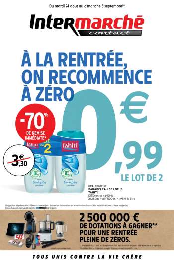 Catalogue Intermarché Contact - 24.08.2021 - 05.09.2021.