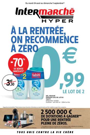Catalogue Intermarché Hyper - 24.08.2021 - 05.09.2021.
