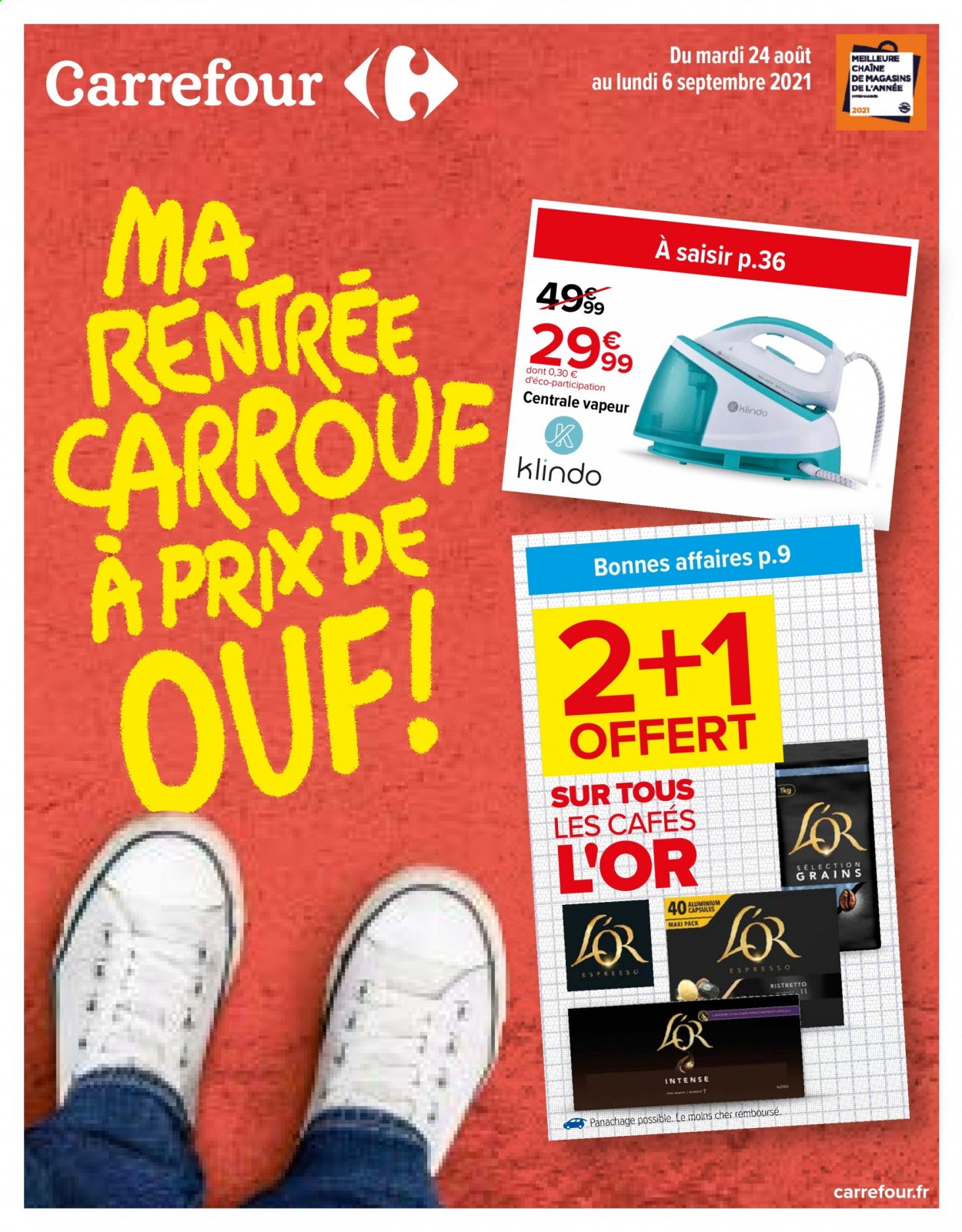 Catalogue Carrefour Hypermarchés - 24/08/2021 - 06/09/2021. Page 1
