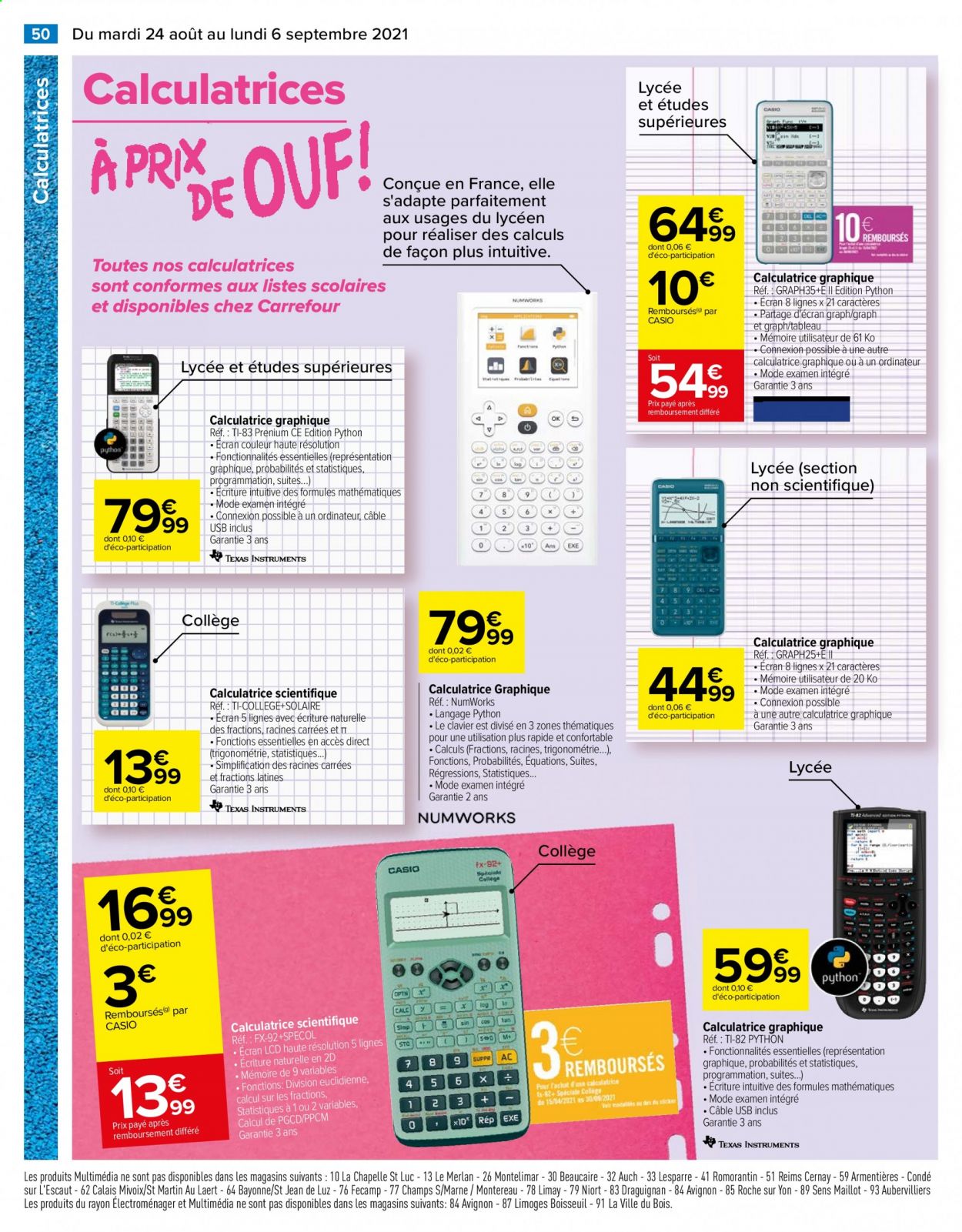 Catalogue Carrefour Hypermarchés - 24/08/2021 - 06/09/2021. Page 52