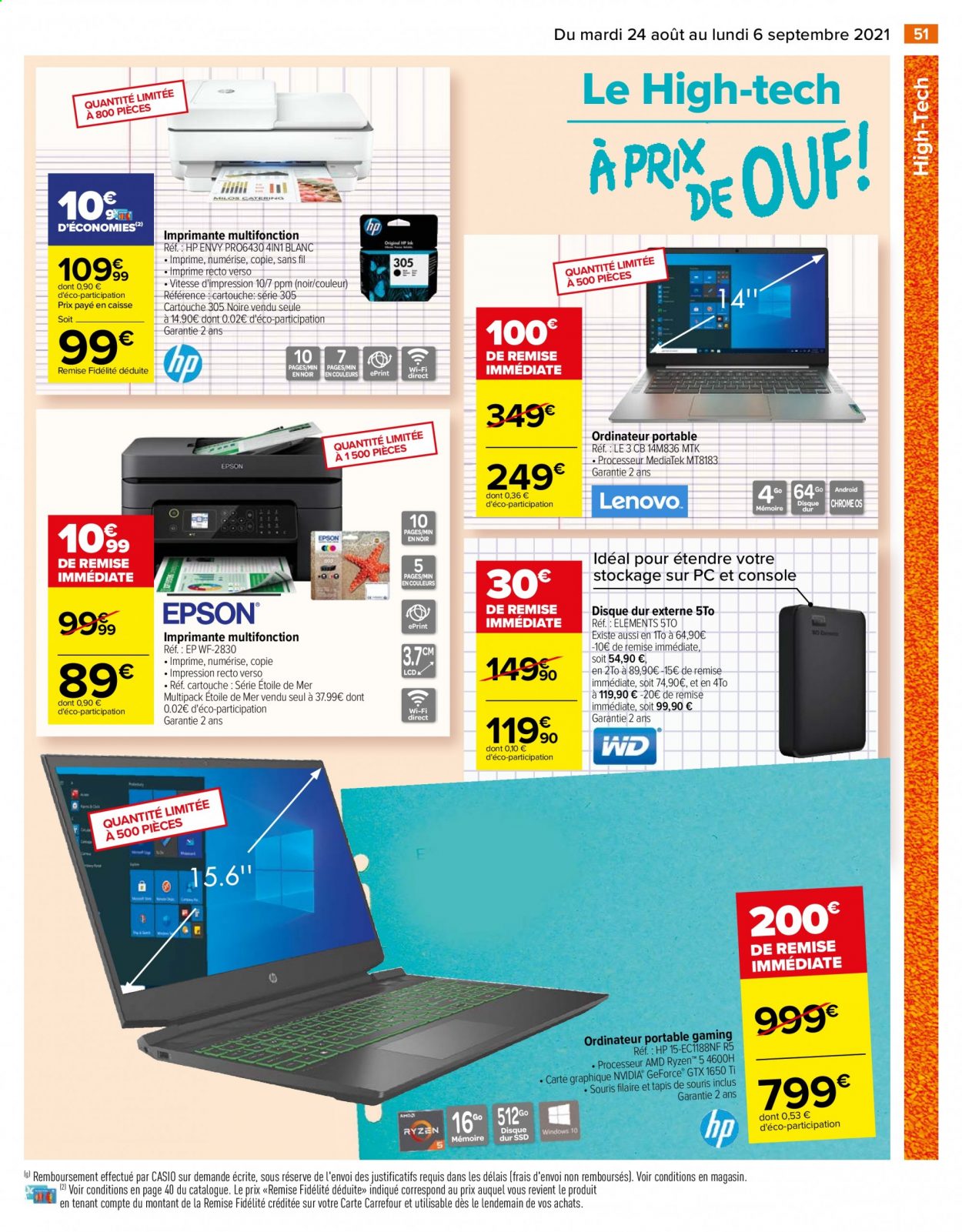 Catalogue Carrefour Hypermarchés - 24/08/2021 - 06/09/2021. Page 53